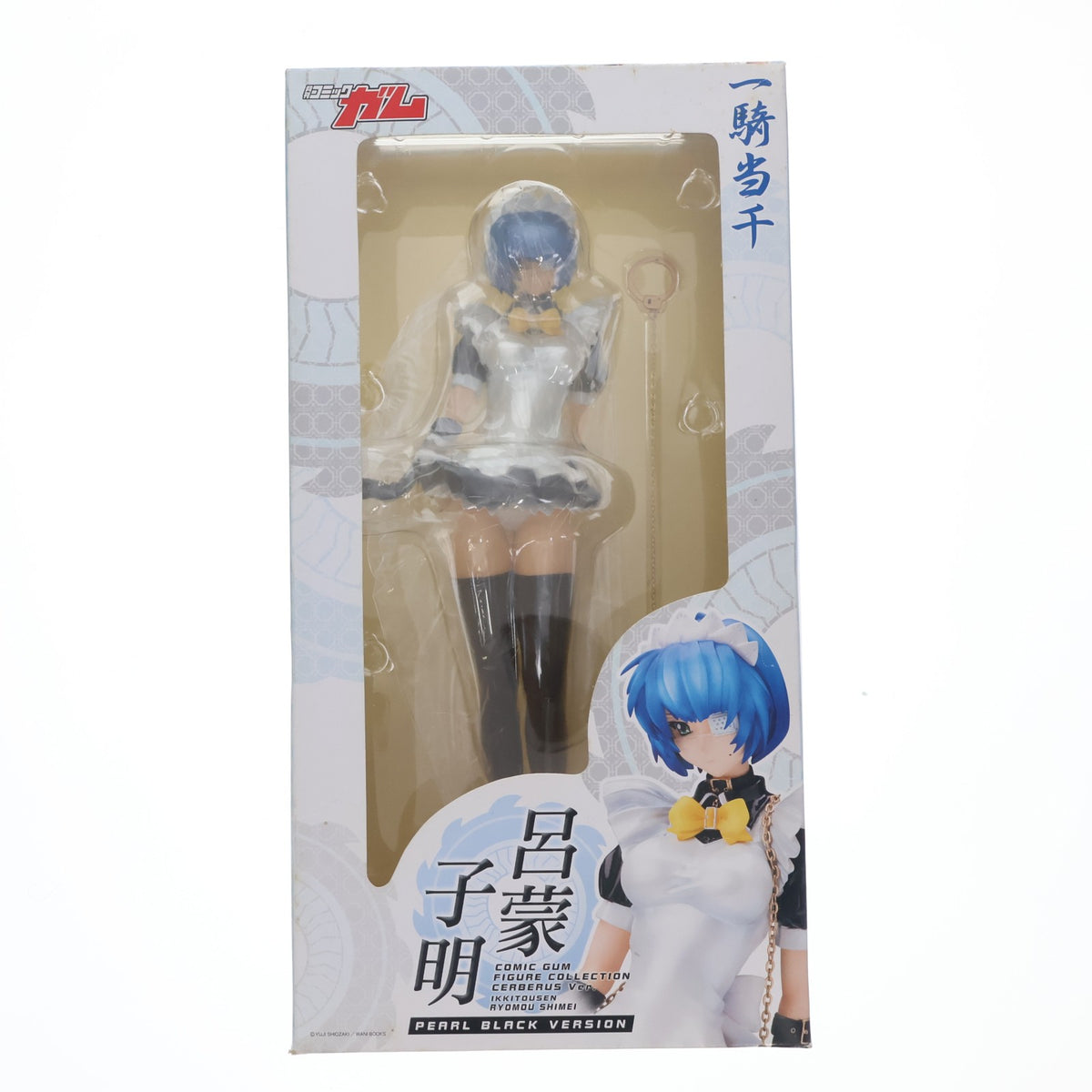 【中古即納】[FIG] コミックガムフィギュアコレクション 呂蒙子明(りょもうしめい) ケルベロスプロジェクトVer.(パール・ブラックバージョン) 一騎当千 1/7 完成品 フィギュア ワニブックス(20080401)