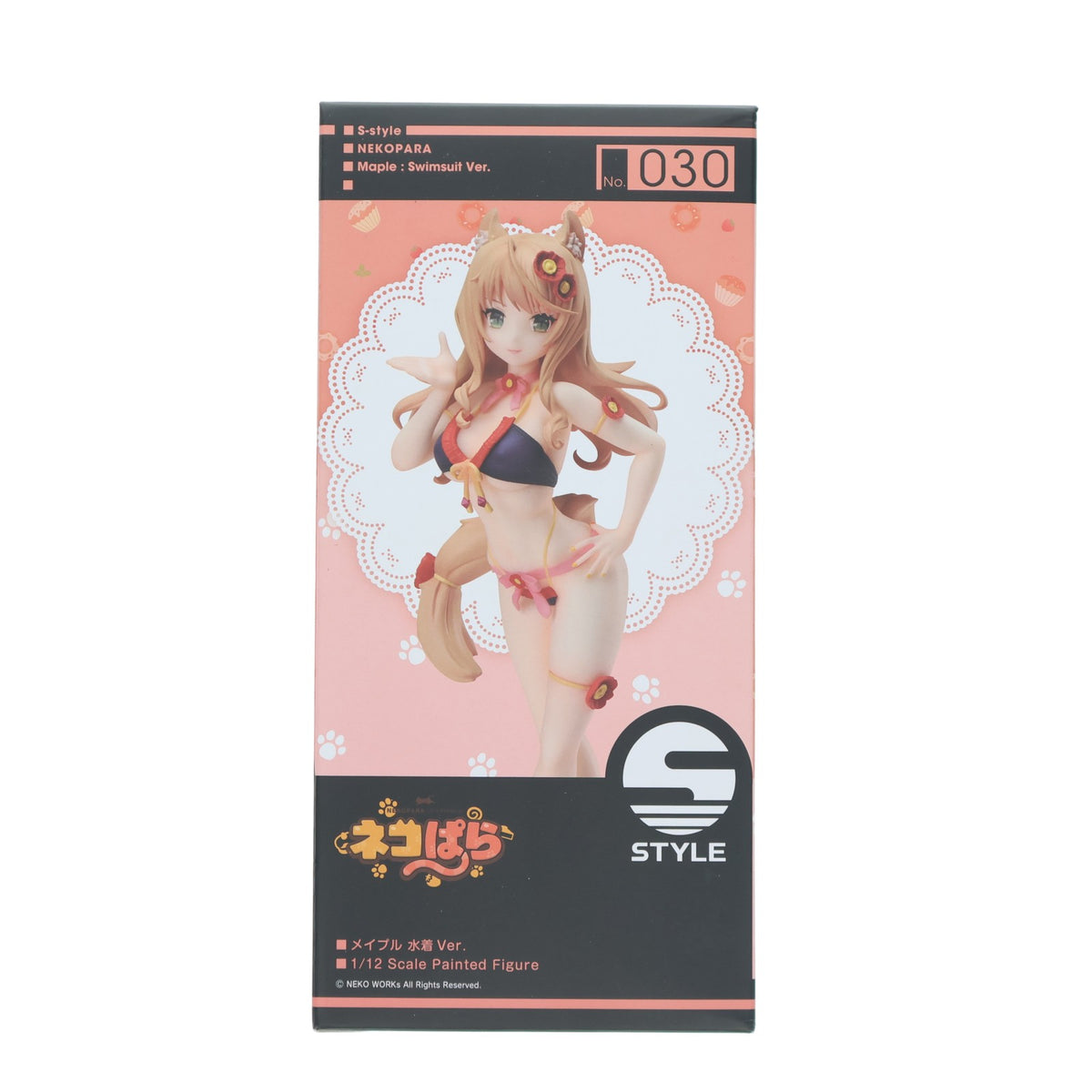 【中古即納】[FIG] S-style メイプル 水着Ver. ネコぱら 1/12 塗装済組み立て品 フィギュア FREEing(フリーイング)(20200424)