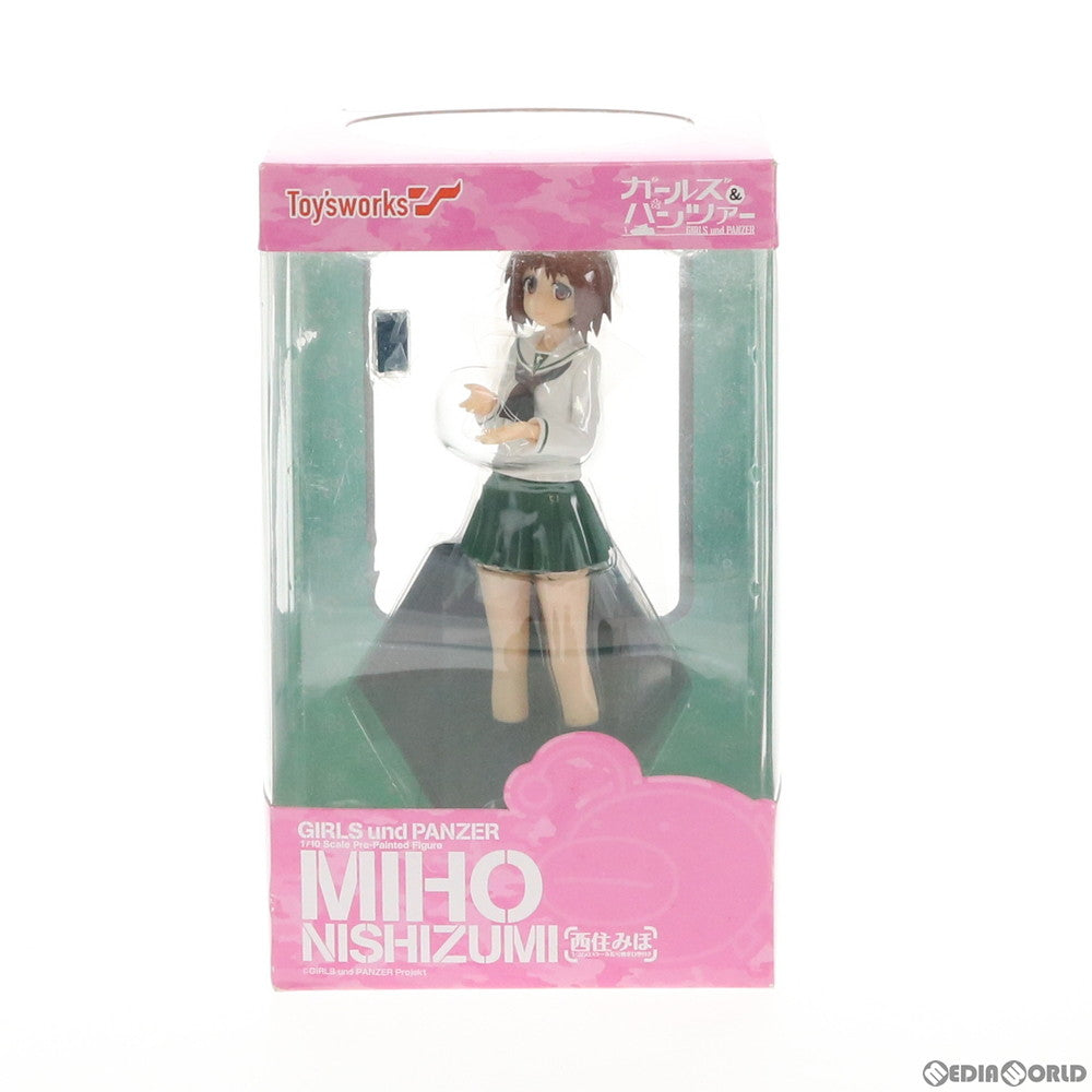 【中古即納】[FIG] 西住みほ(にしずみみほ) 1/350スケールVI号戦車D型付き ガールズ&パンツァー 1/10 完成品 フィギュア キャラアニ(20150731)