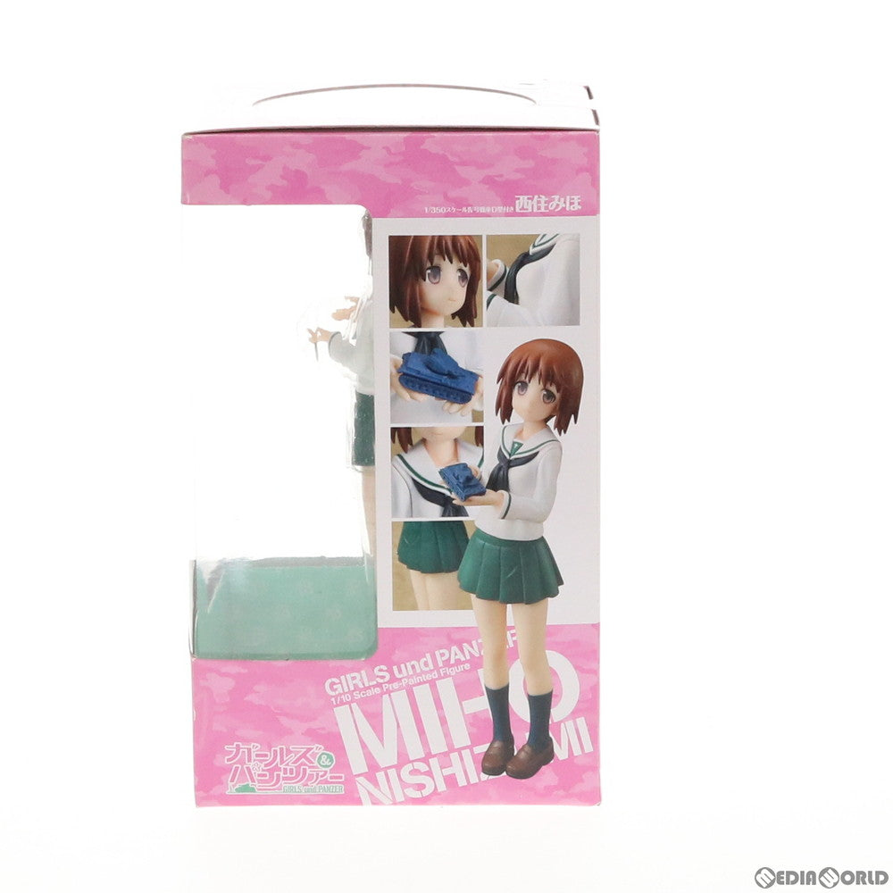 【中古即納】[FIG] 西住みほ(にしずみみほ) 1/350スケールVI号戦車D型付き ガールズ&パンツァー 1/10 完成品 フィギュア キャラアニ(20150731)
