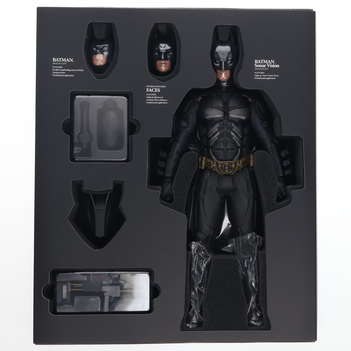 【中古即納】[FIG] ムービー・マスターピース DX バットマン ダークナイト 1/6 完成品 可動フィギュア(DX#02) ホットトイズ(20100228)