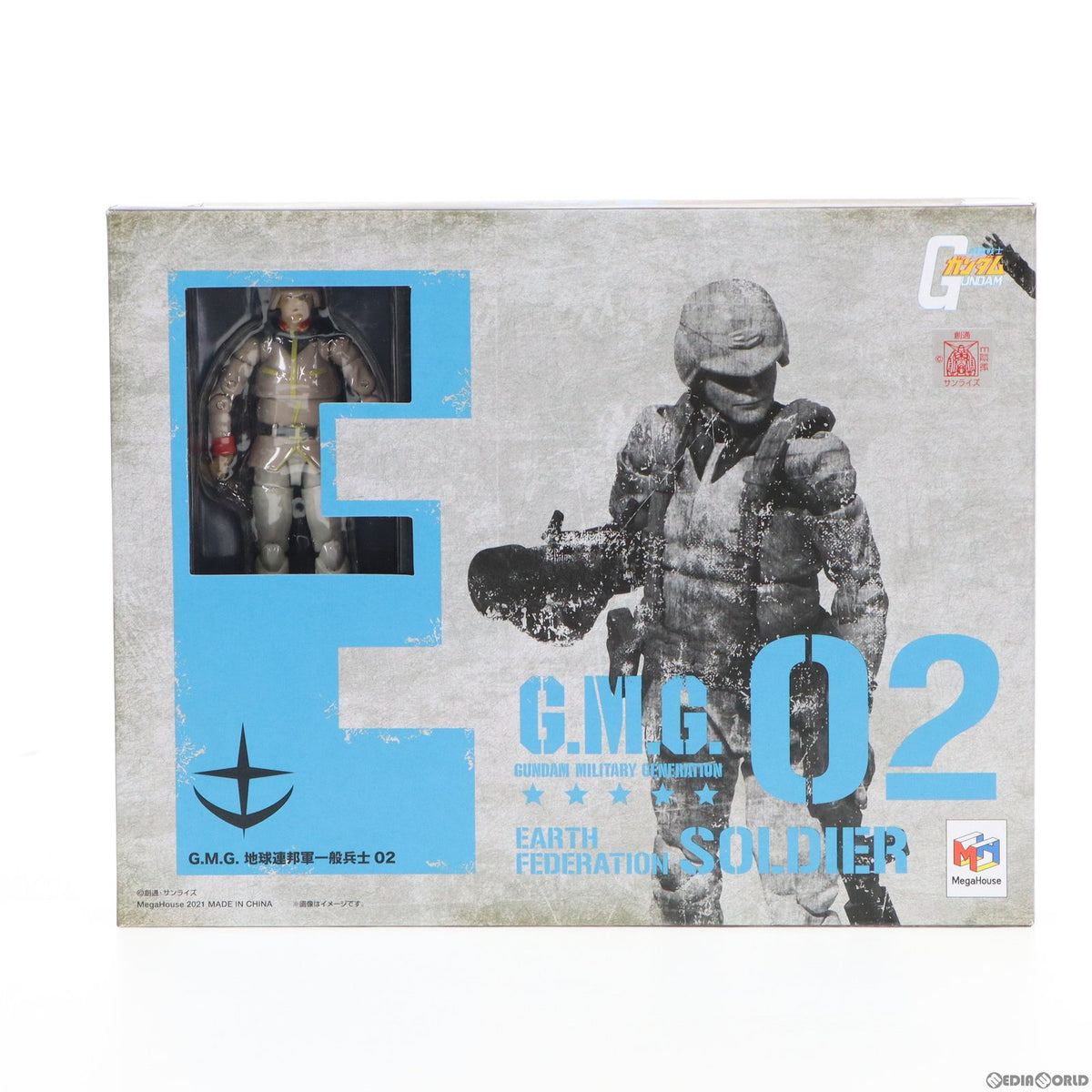 【中古即納】[FIG] メガトレショップ&プレミアムバンダイ限定特典付属 G.M.G.(ガンダムミリタリージェネレーション) 地球連邦軍一般兵士02 機動戦士ガンダム 1/18 完成品 アクションフィギュア メガハウス(20210228)
