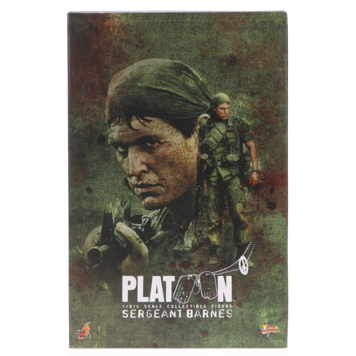 【中古即納】[FIG] ムービー・マスターピース ボブ・バーンズ軍曹 プラトーン 1/6 完成品 可動フィギュア(MM#141) ホットトイズ(20110402)