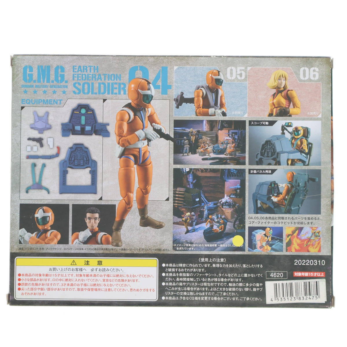 【中古即納】[FIG] 初回限定特典特典付属 G.M.G. 地球連邦軍04/05ノーマルスーツ兵士&06セイラ・マス セットボックス(3体セット) 機動戦士ガンダム 1/18 完成品 可動フィギュア メガトレショップ&プレミアムバンダイ限定 メガハウス(20221018)