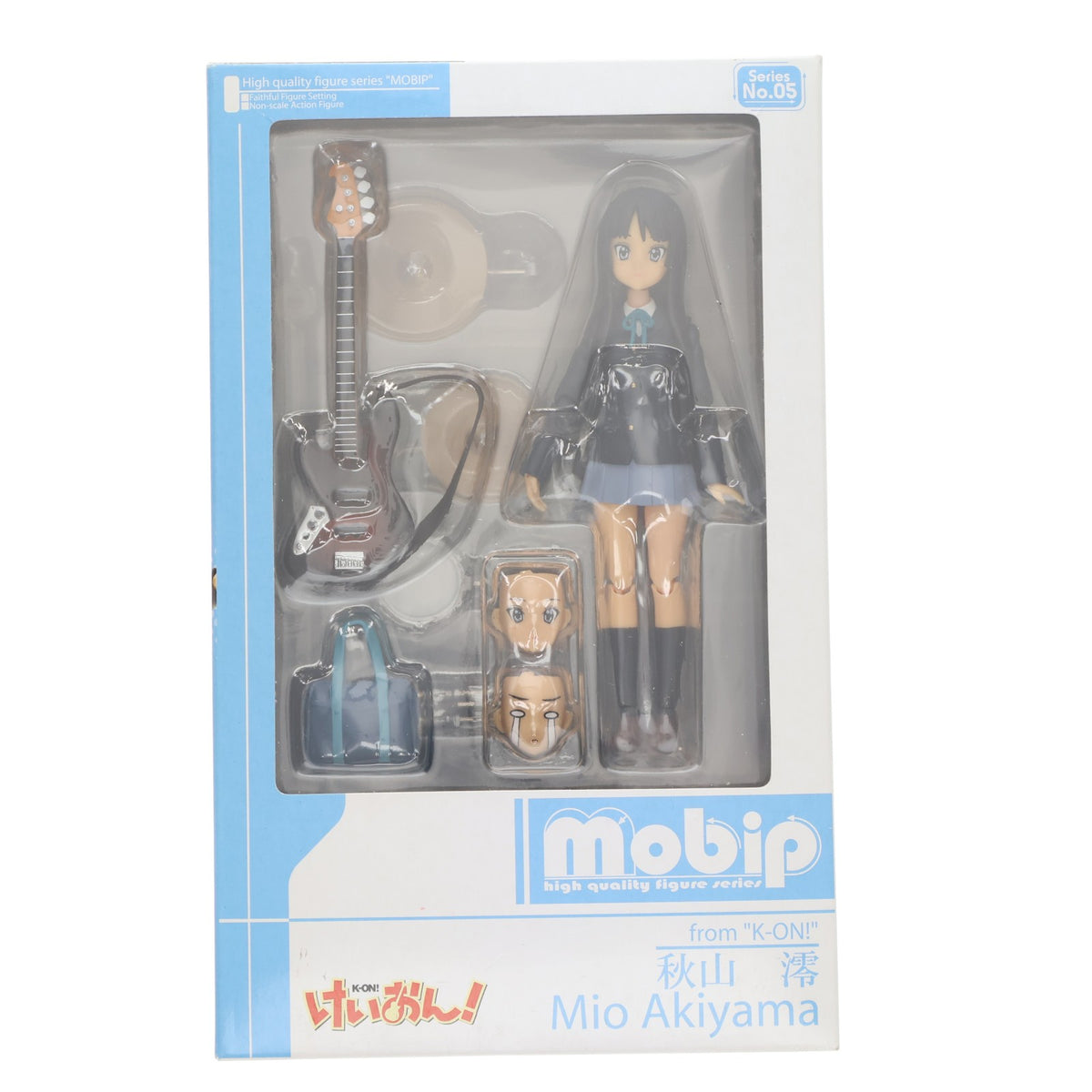 【中古即納】[FIG] mobip(モビップ) No.05 秋山澪(あきやまみお) けいおん! 完成品 可動フィギュア アオシマ(20091201)