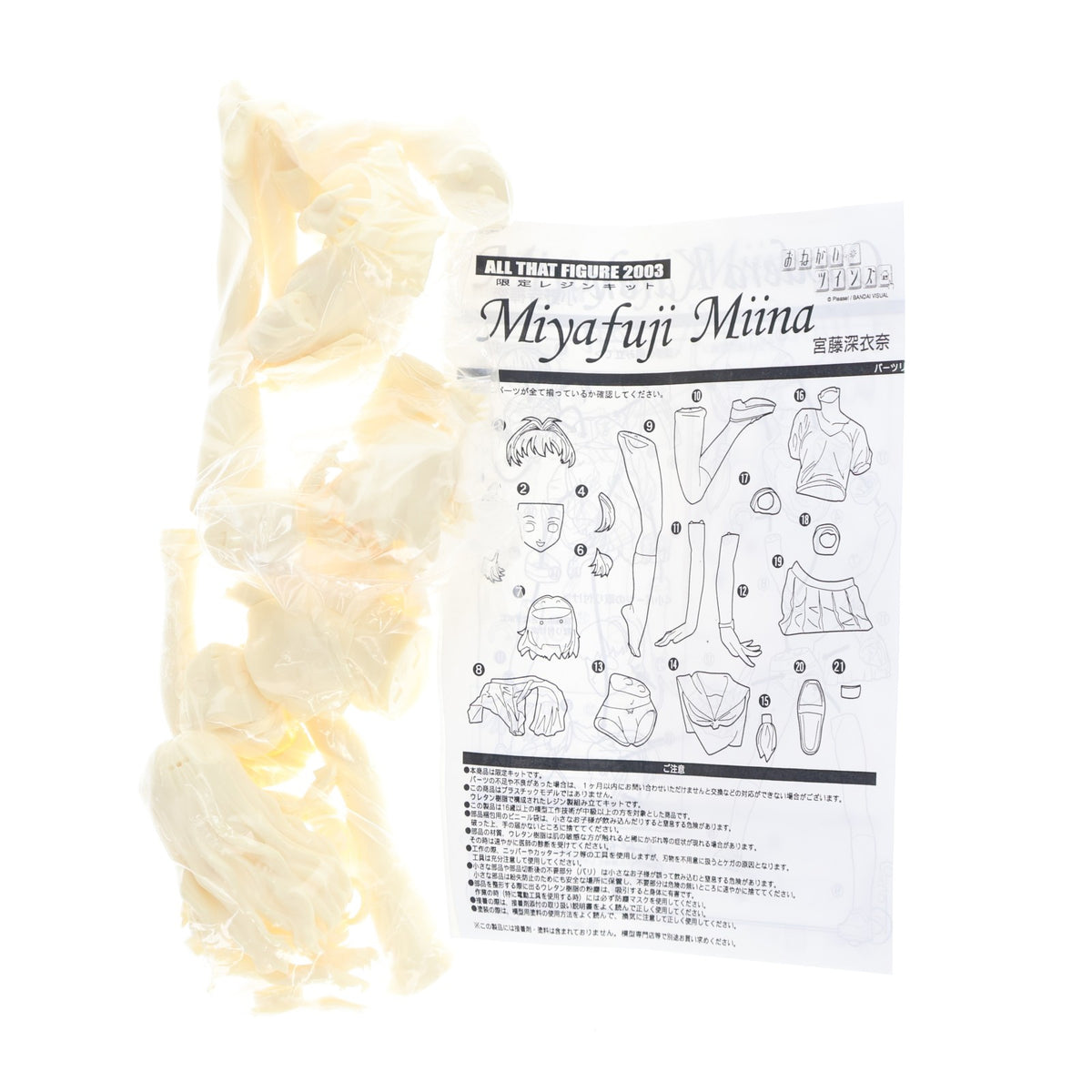 【中古即納】[FIG] ALL THAT FIGURE 2003誌上通販限定 小野寺樺恋&宮藤深衣奈(おのでらかれん みやふじみいな) おねがい☆ツインズ レジンキャストキット フィギュア マックスファクトリー(19991231)