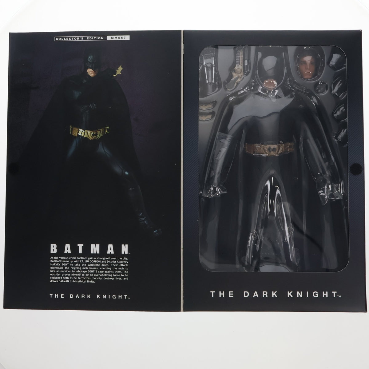 【中古即納】[FIG] 豆魚雷限定 ムービー・マスターピース バットマン(オリジナル・コスチューム版) ダークナイト 1/6 完成品 アクションフィギュア ホットトイズ(20080831)