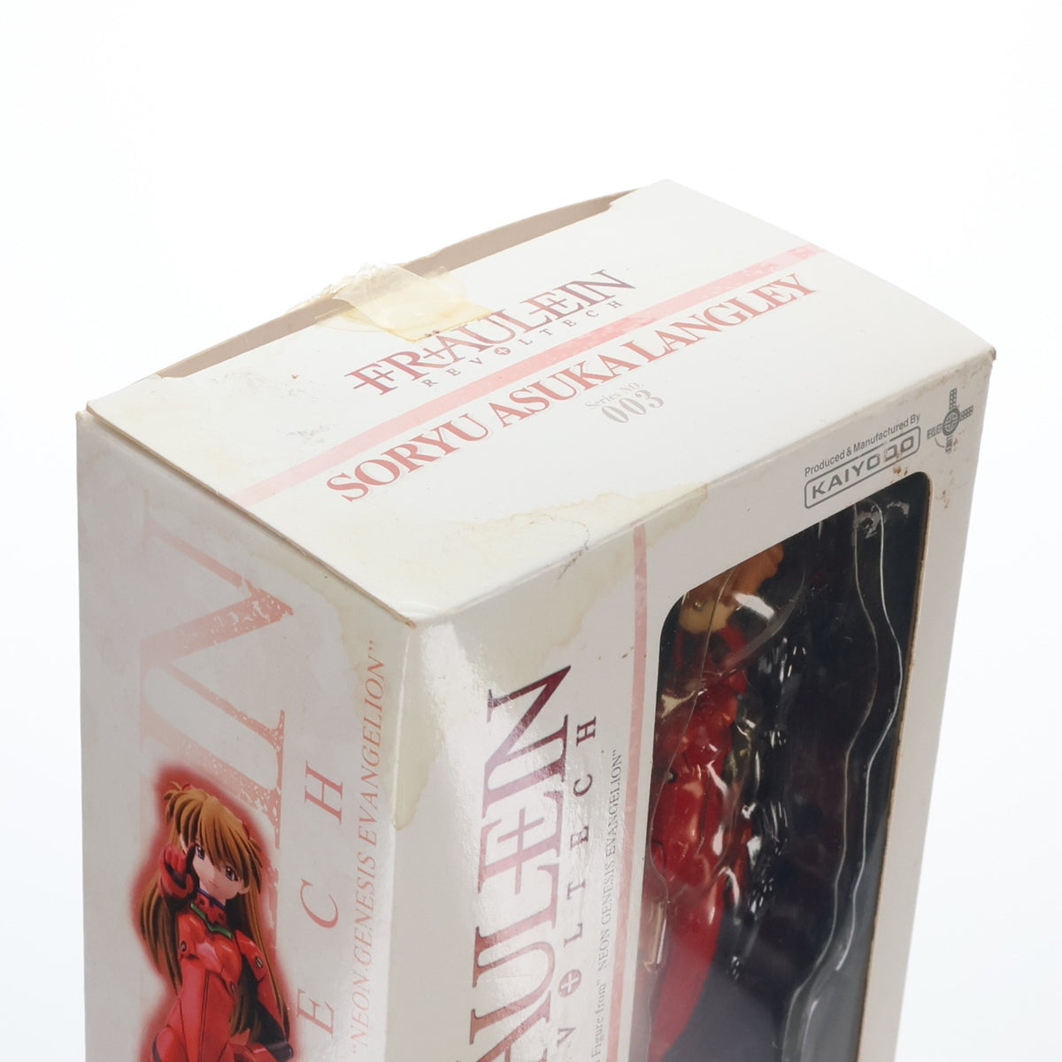【中古即納】[FIG] フロイラインリボルテック No.003 惣流・アスカ・ラングレー 新世紀エヴァンゲリオン 1/10 完成品 可動フィギュア 海洋堂(20080301)