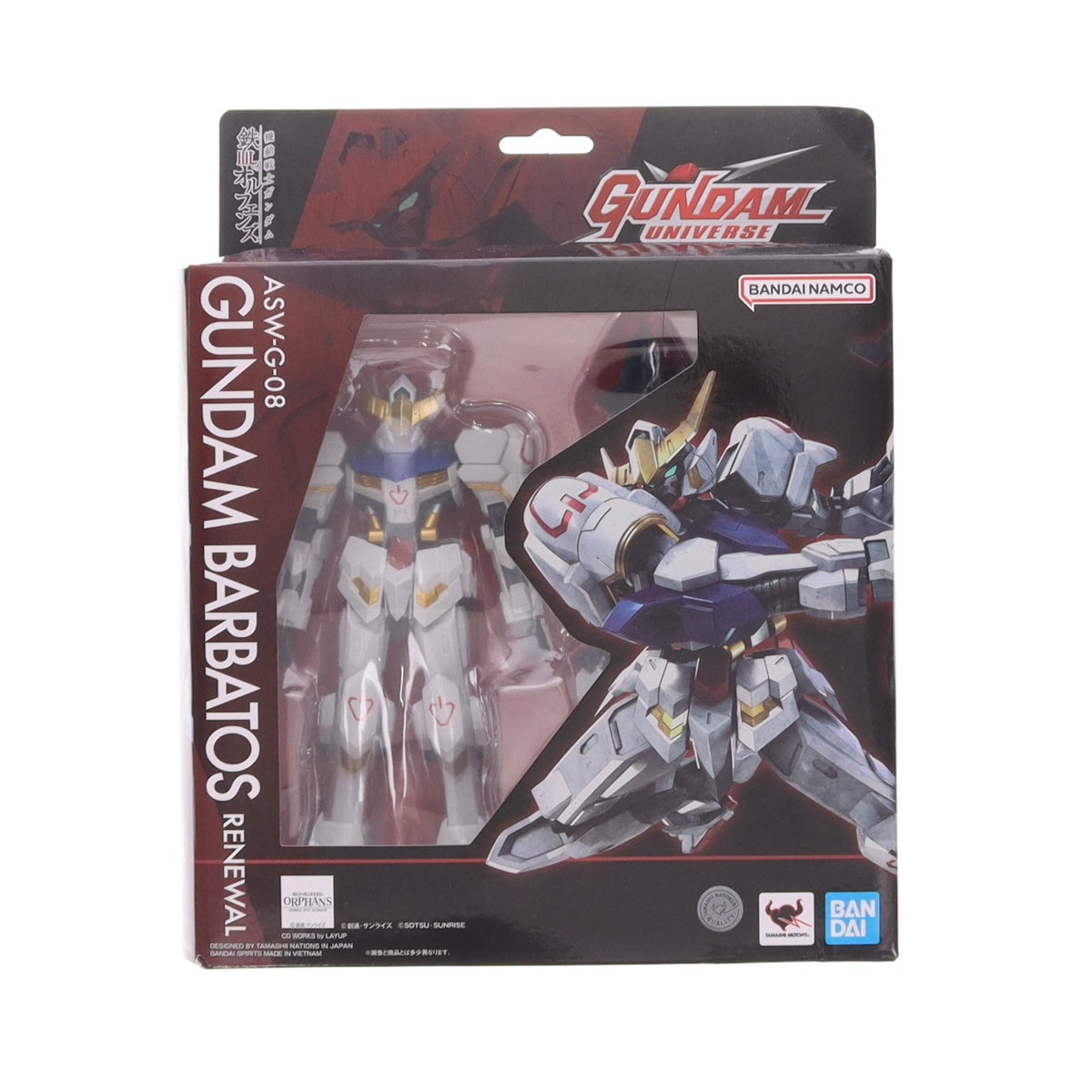 【中古即納】[FIG] GUNDAM UNIVERSE(ガンダムユニバース) ASW-G-08 GUNDAM BARBATOS RENEWAL(ガンダムバルバトス) 機動戦士ガンダム 鉄血のオルフェンズ 完成品 可動フィギュア バンダイスピリッツ(20251025)