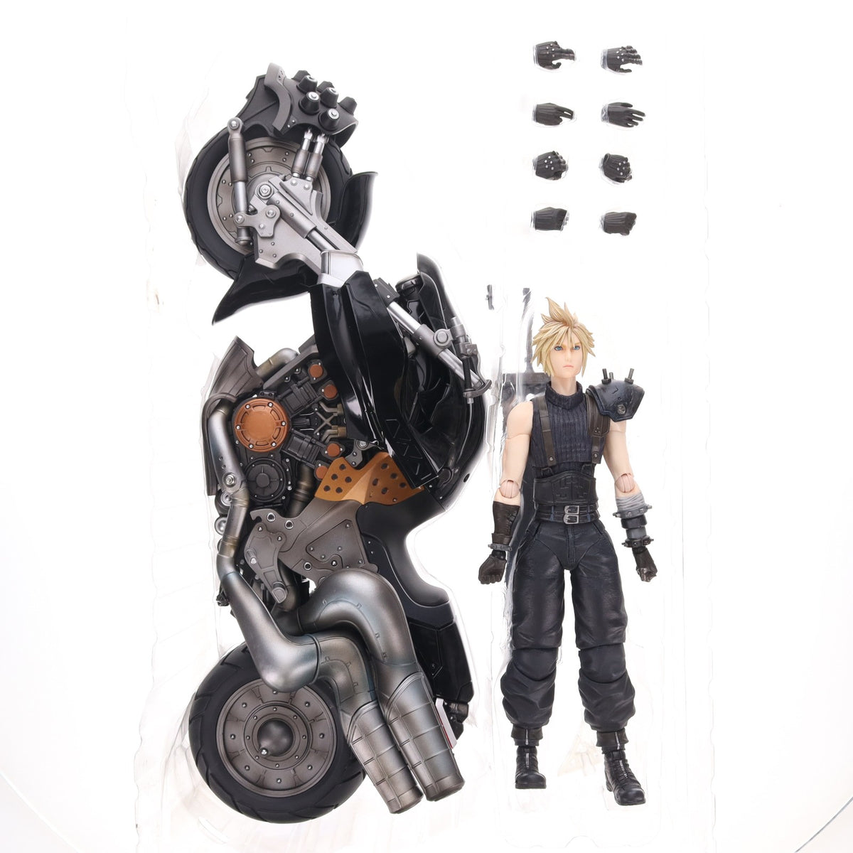 【中古即納】[FIG] (フィギュア単品) PLAY ARTS改(プレイアーツ改) クラウド・ストライフ&ハーディ=デイトナ ファイナルファンタジーVII リメイク 完成品 可動フィギュア スクウェア・エニックスe-STORE限定 スクウェア・エニックス(20200410)