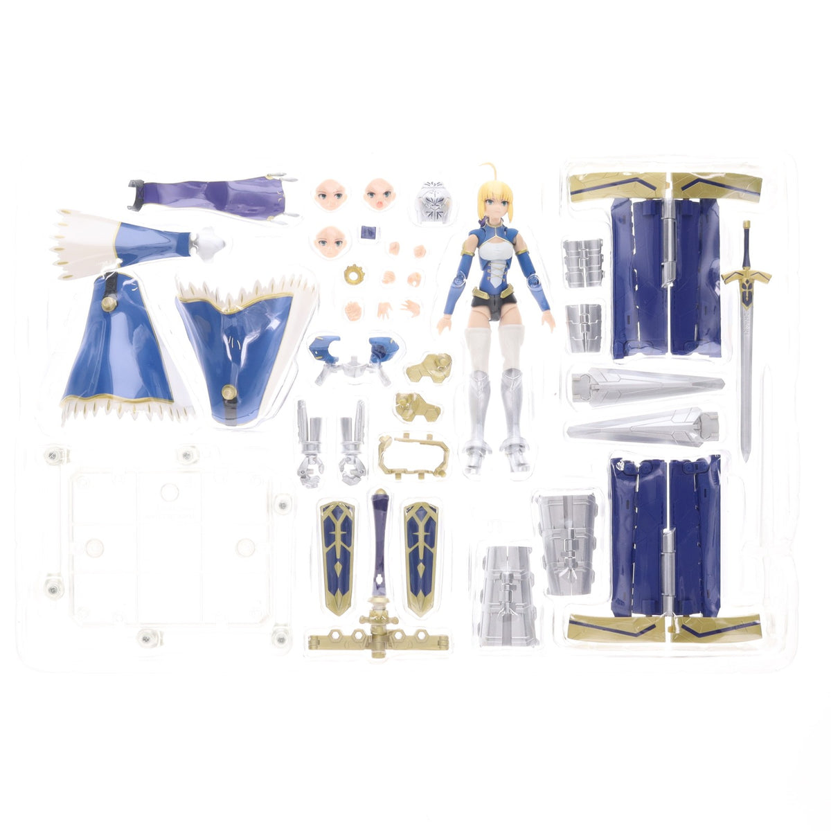 【中古即納】[FIG] アーマーガールズプロジェクト セイバー/アルトリア・ペンドラゴン&変幻せし「約束された勝利の剣」(ヴァリアブルエクスカリバー) Fate/Grand Order(フェイト グランドオーダー) 完成品 可動フィギュア バンダイ(20170428)
