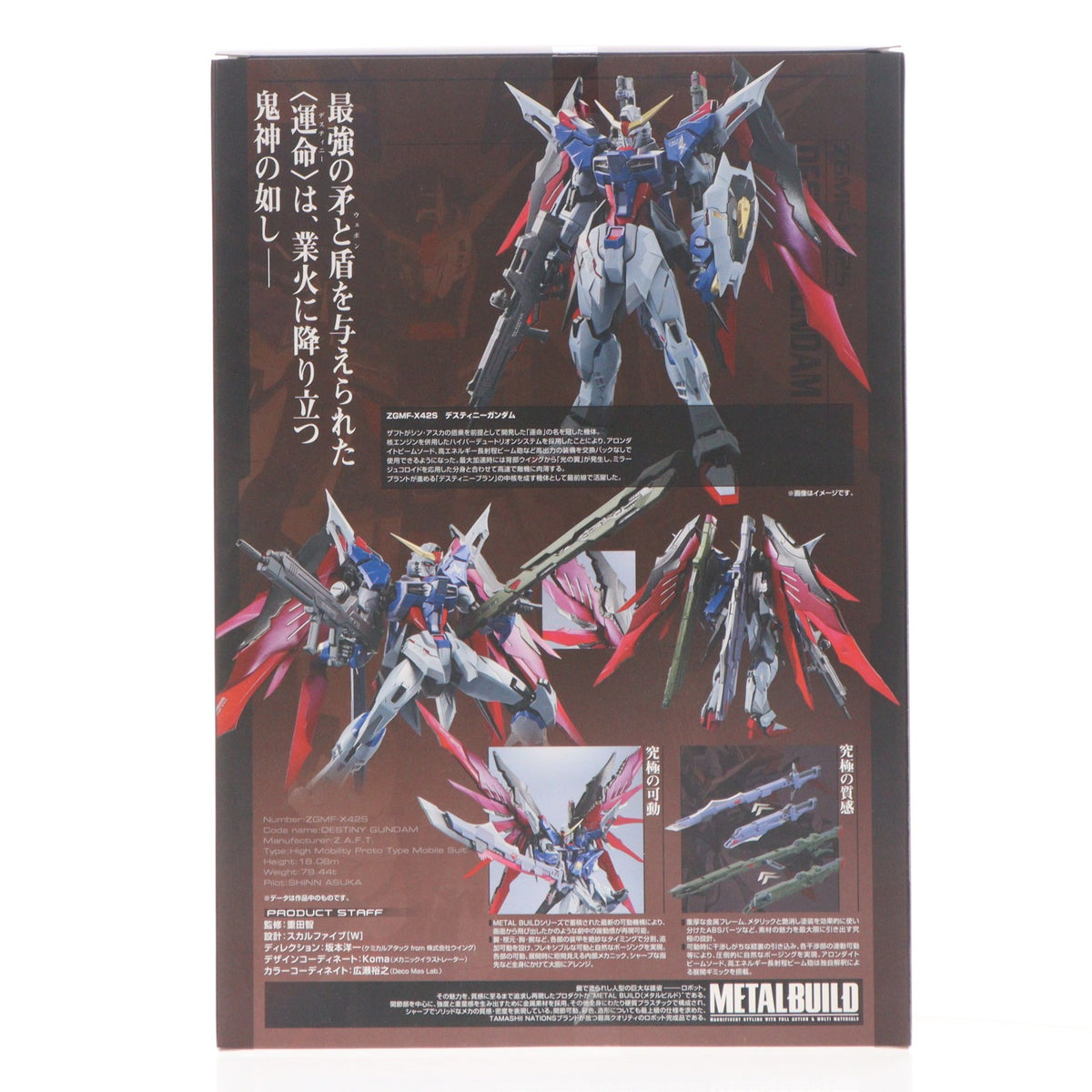 【中古即納】[FIG] METAL BUILD デスティニーガンダム 機動戦士ガンダムSEED DESTINY(シード デスティニー) 完成品 可動フィギュア バンダイ(20131228)