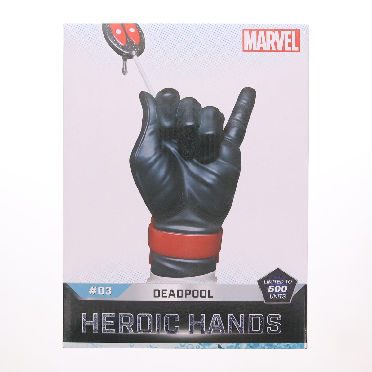 【中古即納】[FIG] マーベル・オールスターズ限定 マーベル・コミック 1/1スケール ヒロイック・ハンド #03C デッドプール(インヴァース・コスチューム限定) スタチュー 完成品 フィギュア(HH-03C) ホットトイズ(20201130)