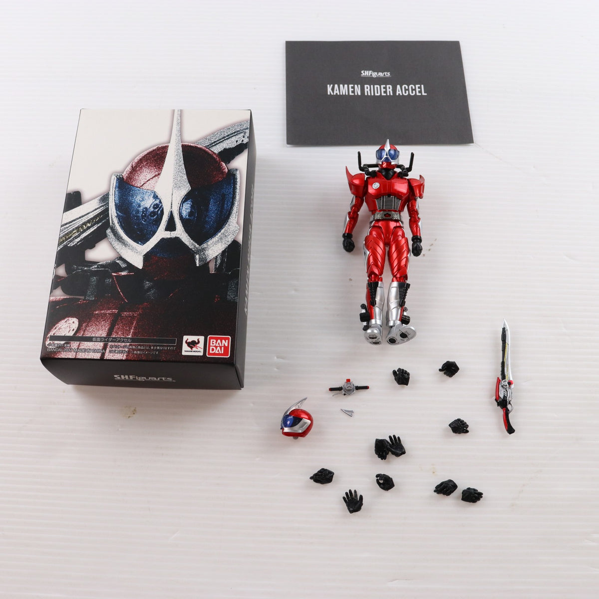 【中古即納】[FIG] S.H.Figuarts(フィギュアーツ) 真骨彫製法 仮面ライダーアクセル 仮面ライダーW(ダブル) 完成品 可動フィギュア バンダイ(20170617)