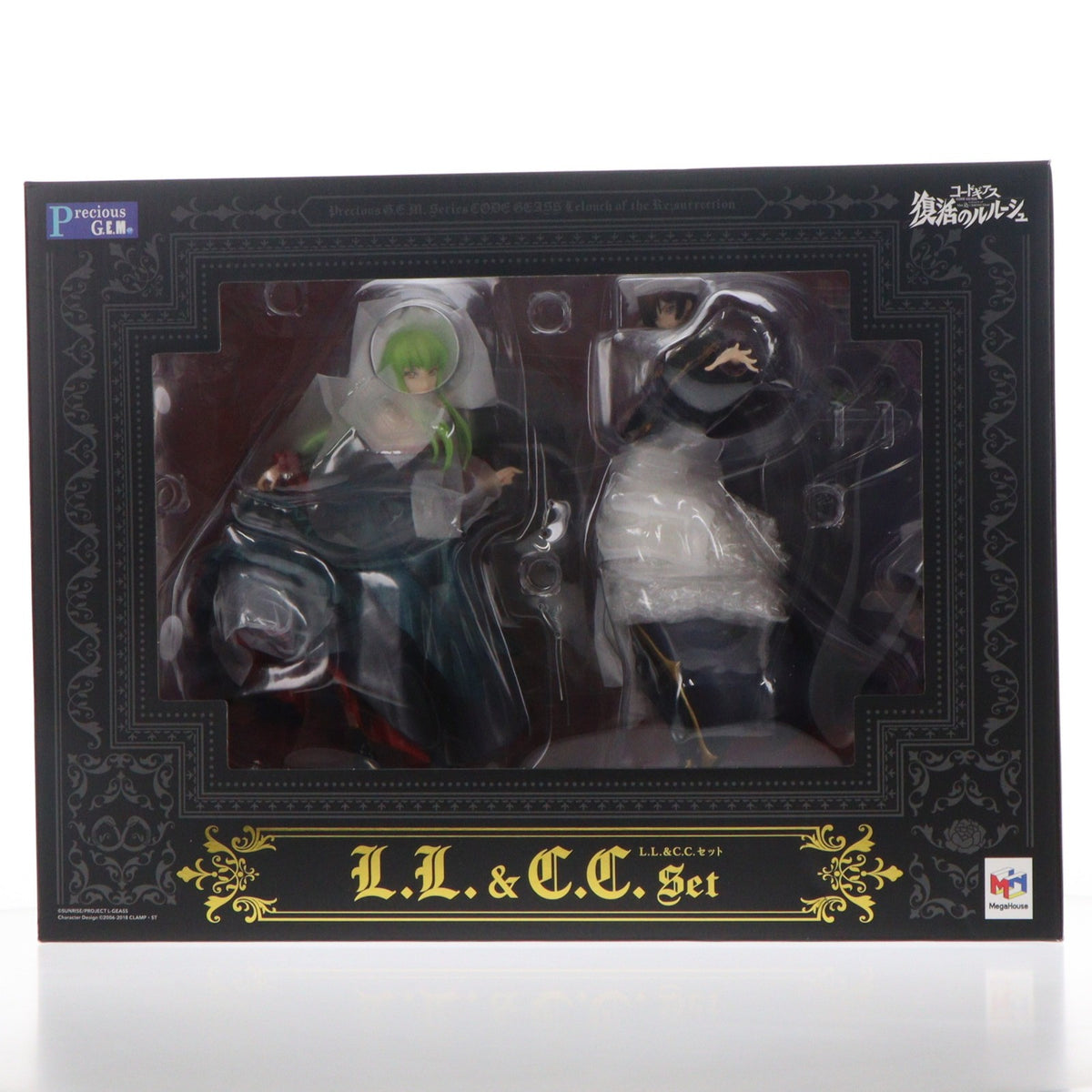 【中古即納】[FIG] 特典設定資料紙2枚付属 Precious G.E.M.シリーズ L.L.&C.C.セット(エルツー&シーツーセット) コードギアス 復活のルルーシュ 完成品 フィギュア 一部店舗&オンラインショップ限定 メガハウス(20200731)