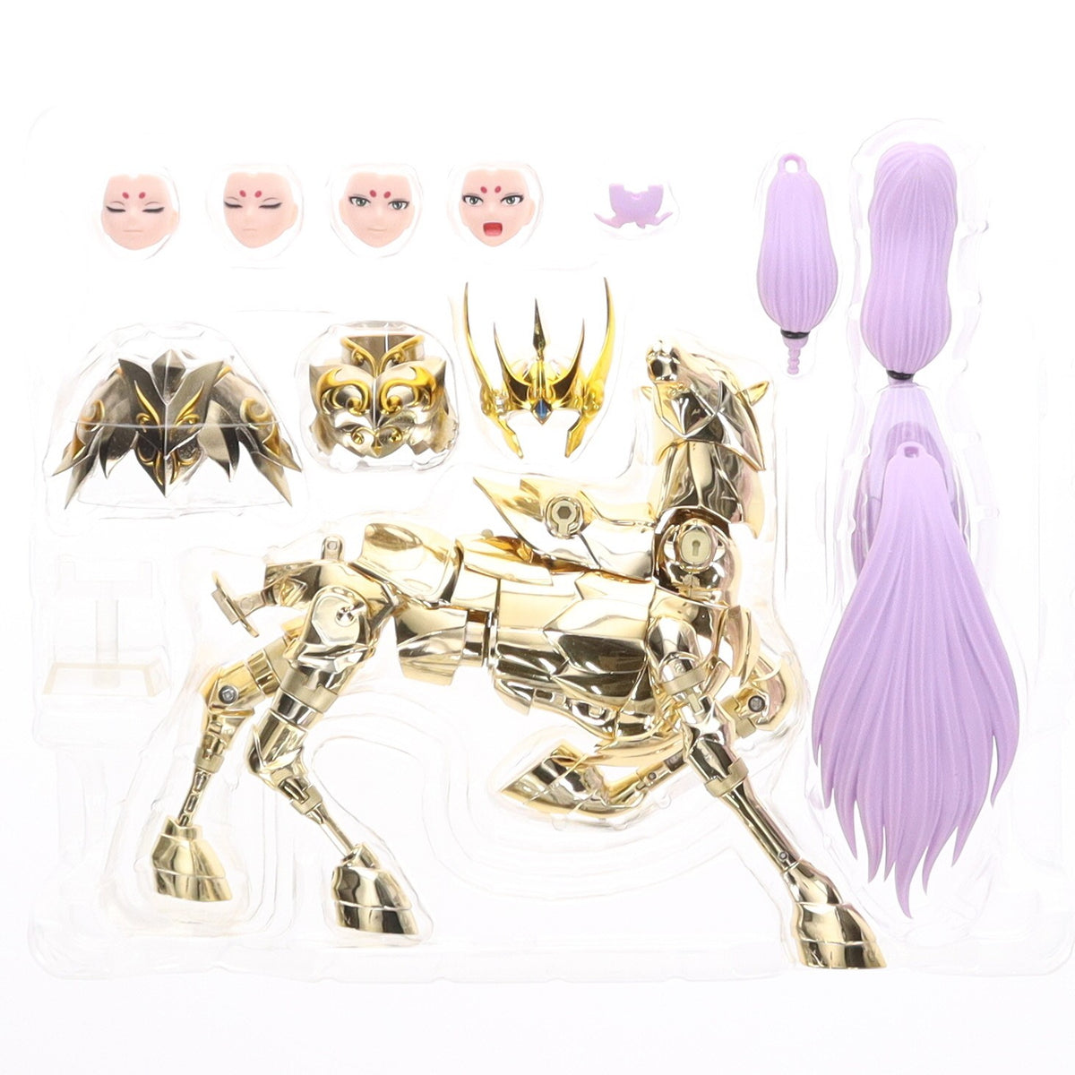 【中古即納】[FIG] 初回特典付属 聖闘士聖衣神話EX アリエスムウ(神聖衣) 聖闘士星矢 黄金魂 -soul of gold- 完成品 可動フィギュア バンダイ(20150829)