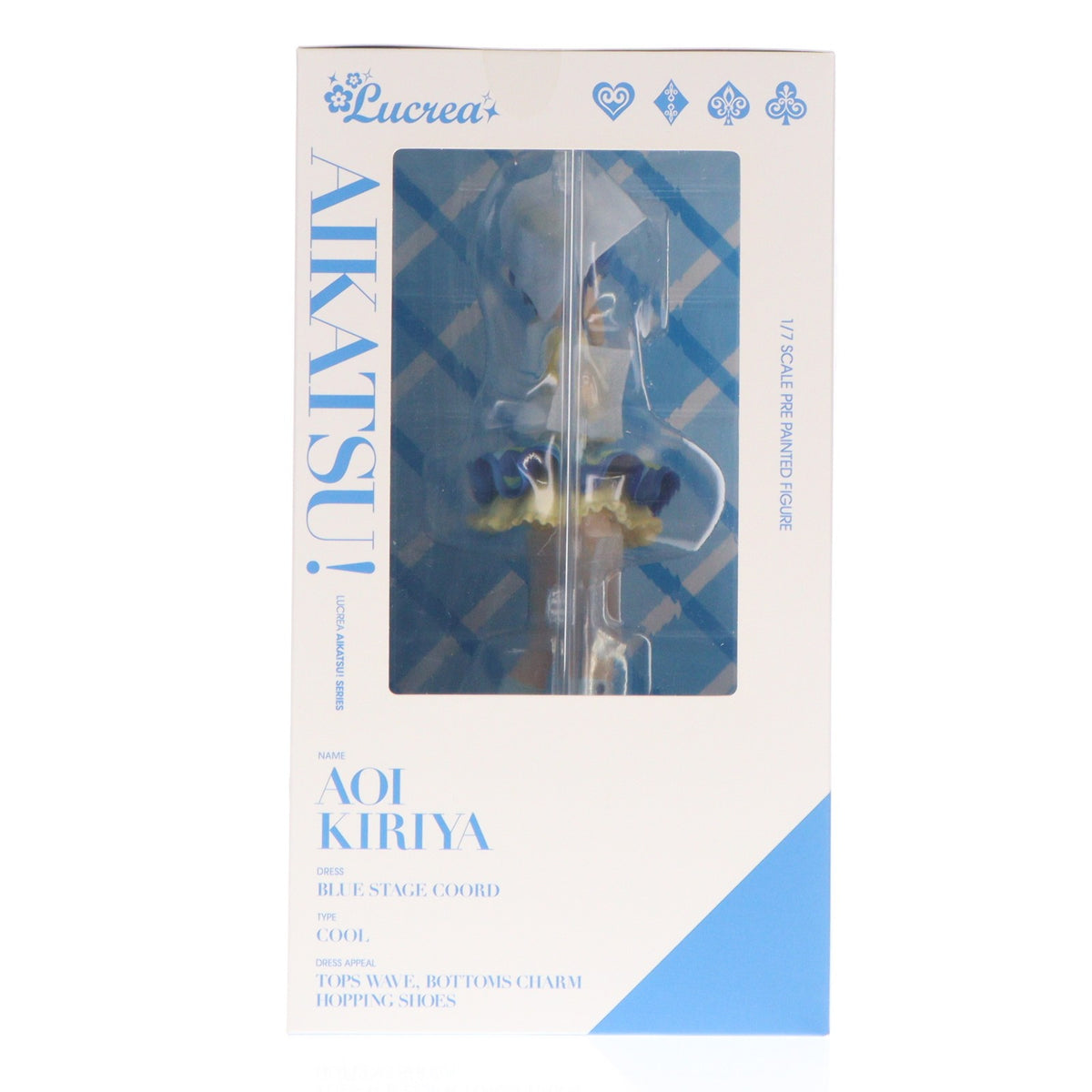 【中古即納】[FIG] プレミアムバンダイ&メガトレショップ限定特典付属 Lucrea(ルクリア) 霧矢あおい(きりやあおい) ブルーステージコーデ アイカツ! 1/7 完成品 フィギュア メガハウス(20200430)