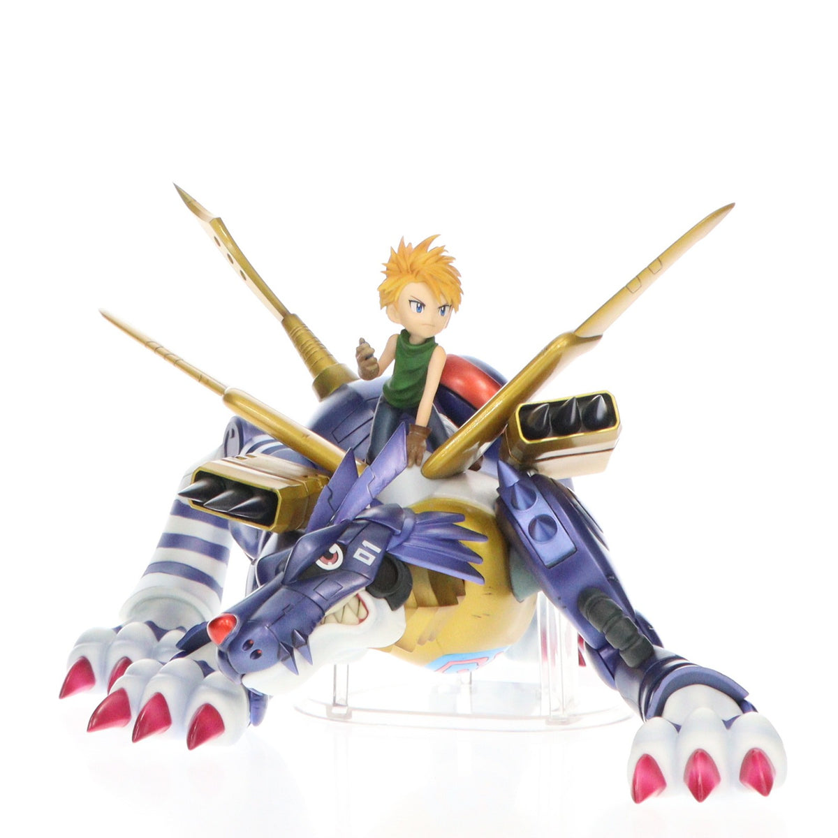 【中古即納】[FIG] Precious G.E.M.シリーズ メタルガルルモン&石田ヤマト(いしだやまと) デジモンアドベンチャー 完成品 フィギュア メガトレショップ&あみあみ&オンラインショップ限定 メガハウス(20180831)