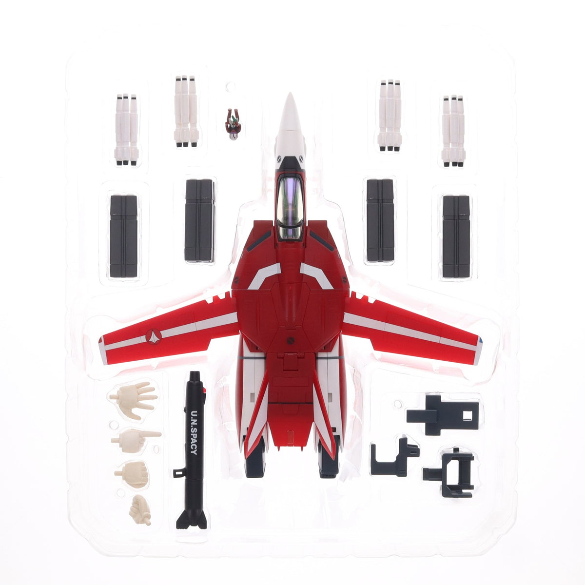 【中古即納】[TOY] 完全変形 1/60 VF-1J ミリア機 withスーパーパーツ 超時空要塞マクロス 完成トイ YAMATO(やまと)(20091031)