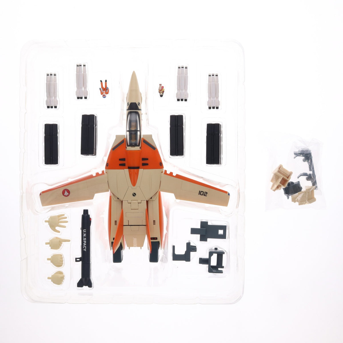 【中古即納】[FIG] やまとマクロスシリーズ 完全変形 1/60 VF-1D オプションパーツ付 超時空要塞マクロス 完成品 可動フィギュア YAMATO(やまと)(20120428)
