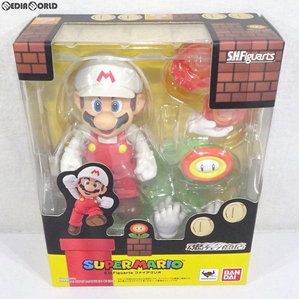 【中古即納】[FIG] 魂ウェブ商店限定 S.H.Figuarts(フィギュアーツ) ファイアマリオ スーパーマリオブラザーズ 完成品 可動フィギュア バンダイ(20150930)
