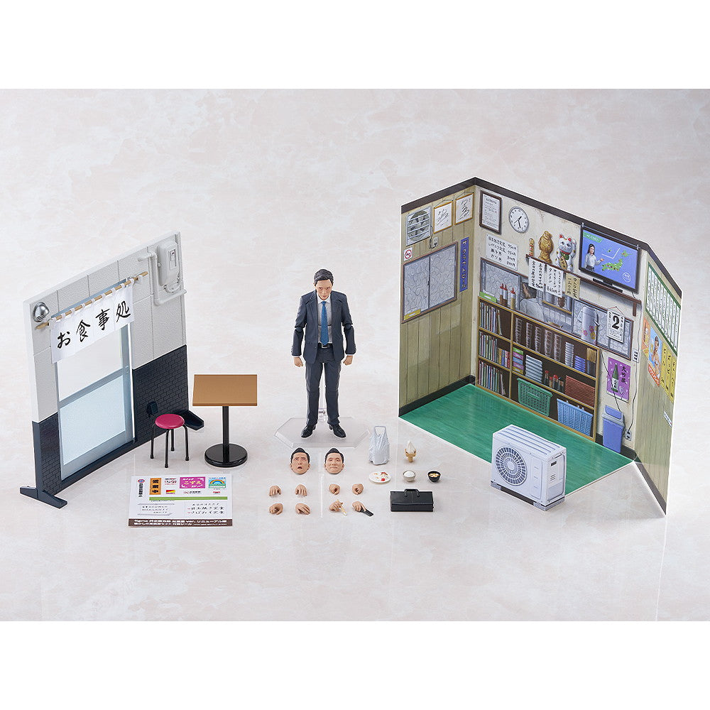 【中古即納】[FIG] figma(フィグマ) 675a 井之頭五郎(いのがしらごろう) 松重豊(まつしげゆたか)ver. リニューアル版 懐かしの定食屋セット 孤独のグルメ 完成品 可動フィギュア マックスファクトリー(20261001)