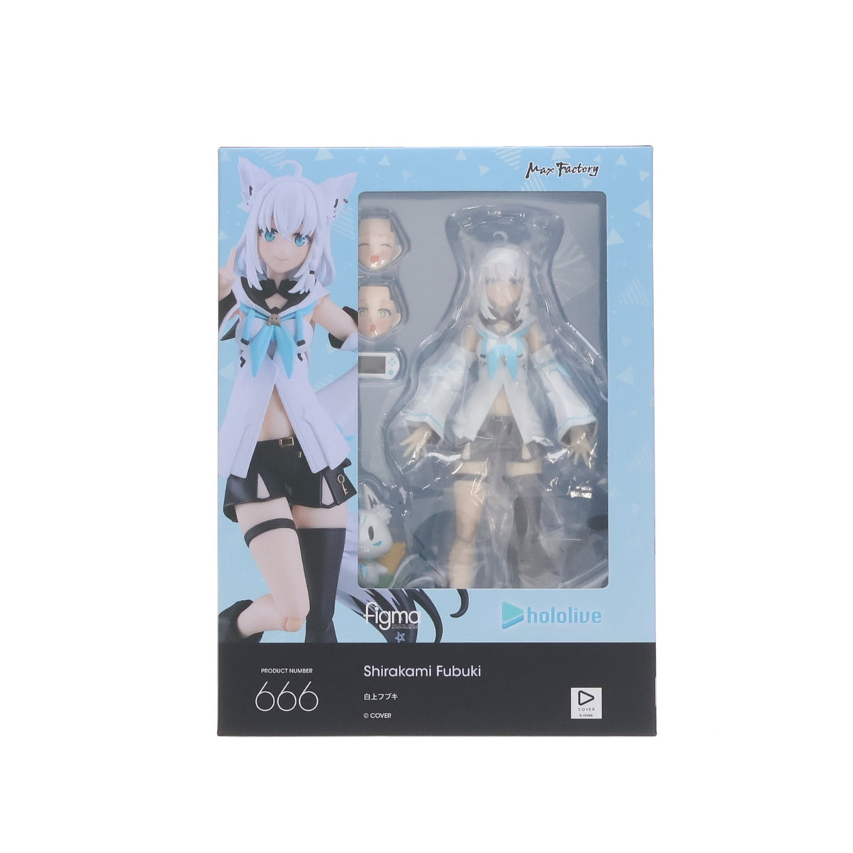 【中古即納】[FIG] figma(フィグマ) 666 白上フブキ(しらかみふぶき) ホロライブプロダクション 完成品 可動フィギュア GOODSMILE ONLINE SHOP&各種オンラインショップ限定 マックスファクトリー(20260929)