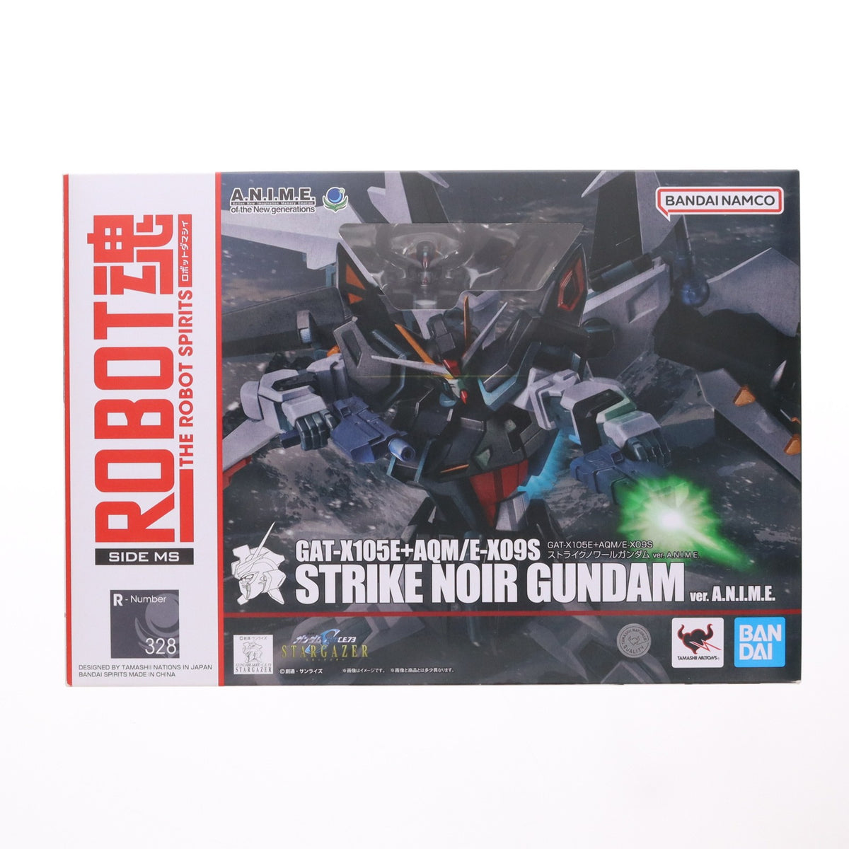 【中古即納】[FIG] ROBOT魂(SIDE MS) GAT-X105E+AQM/E-X09S ストライクノワールガンダム ver. A.N.I.M.E. 機動戦士ガンダムSEED(シード) C.E.73 STARGAZER(スターゲイザー) 完成品 可動フィギュア バンダイスピリッツ(20241123)