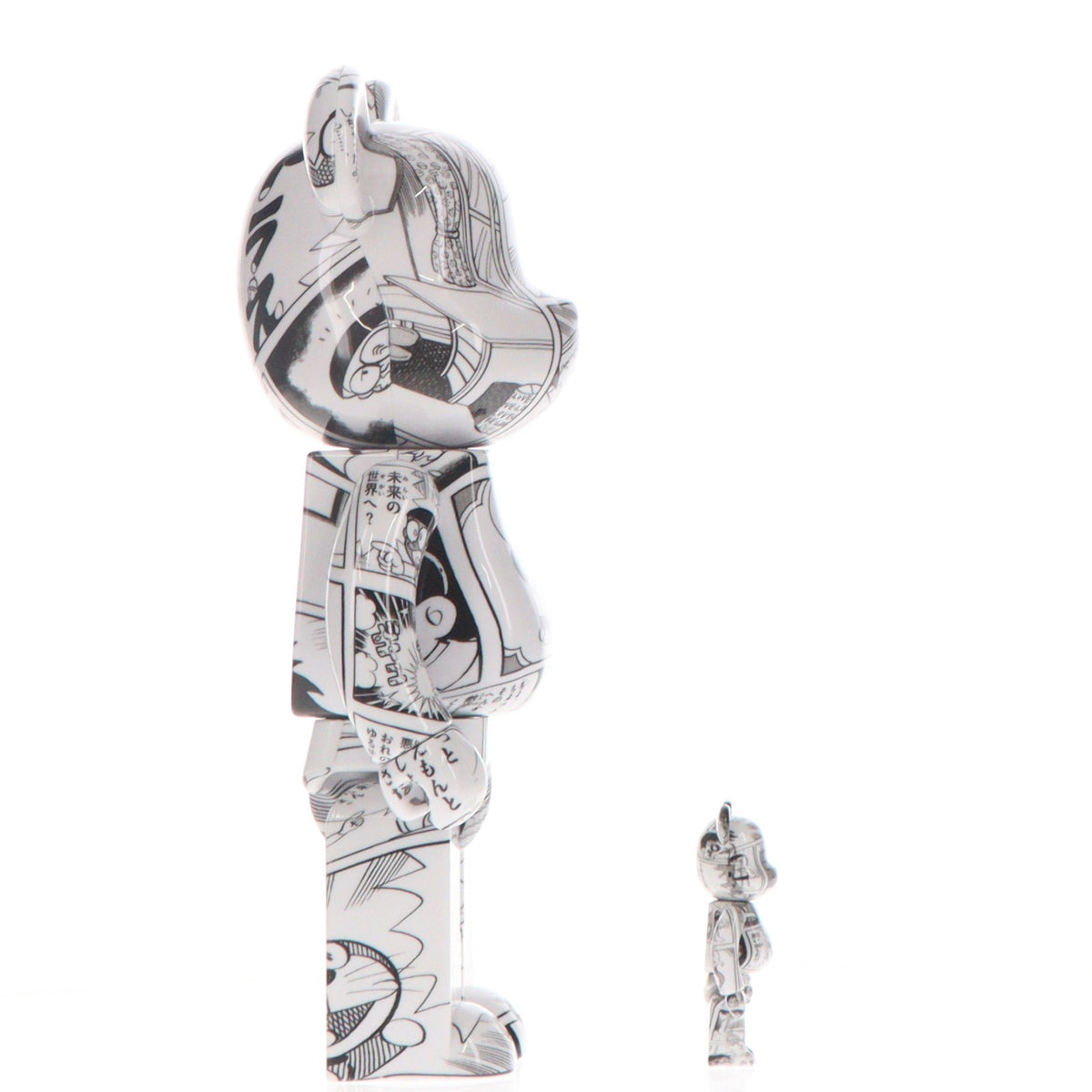 【中古即納】[FIG] BE@RBRICK(ベアブリック) ドラえもん コミック Ver. 100%&400% 2体セット 完成品 可動フィギュア メディコム・トイ(20220326)