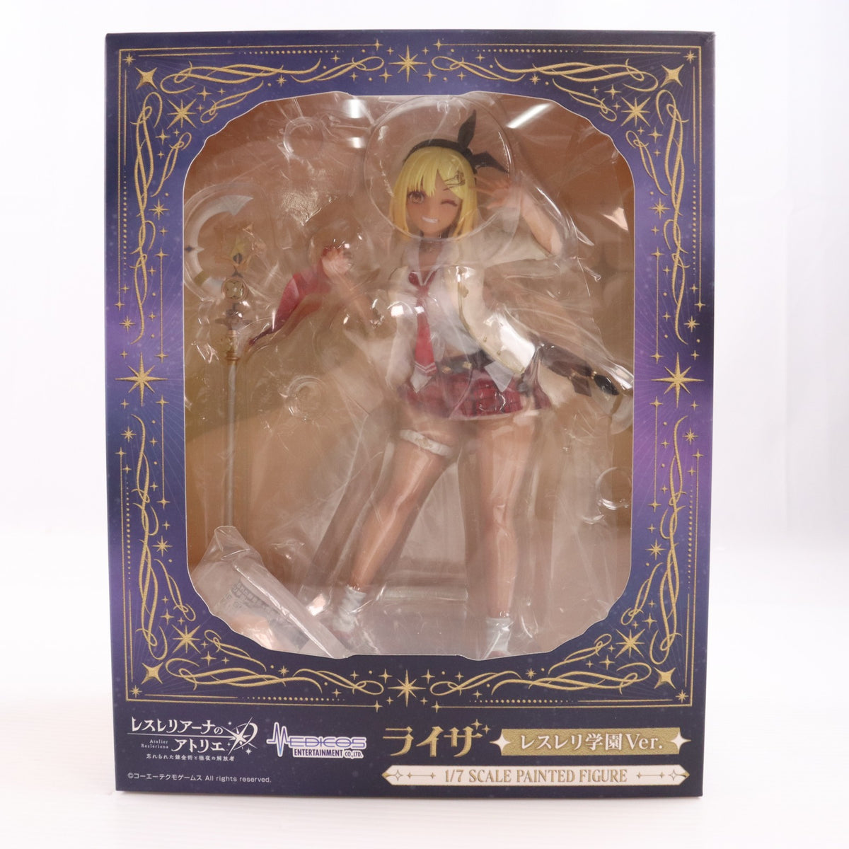 【中古即納】[FIG] MEDICOS ONLINE SHOP限定特典付属 ライザ レスレリ学園Ver. レスレリアーナのアトリエ ～忘れられた錬金術と極夜の解放者～ 1/7 完成品 フィギュア メディコス・エンタテインメント(20260311)