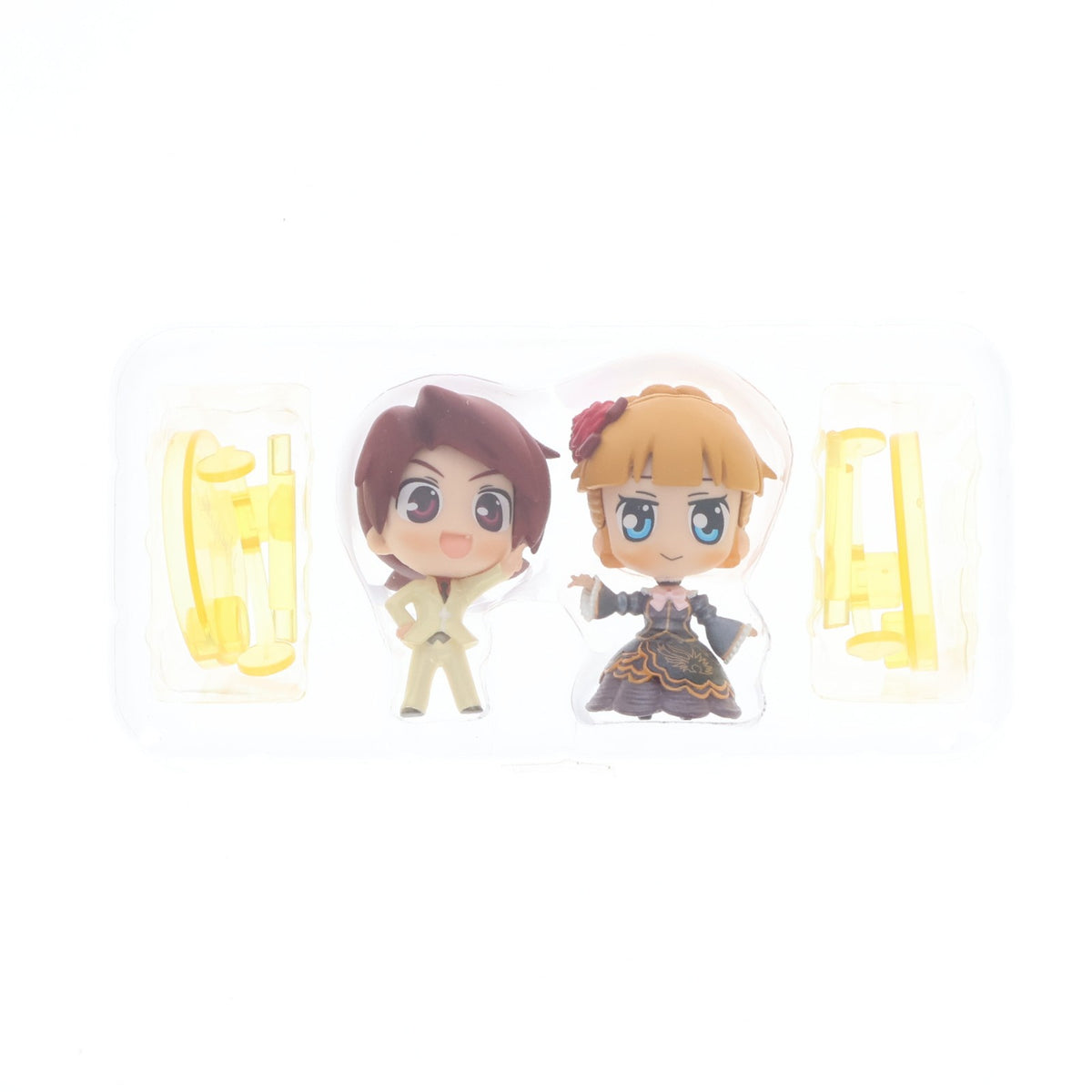 【中古即納】[FIG] でふぉるまにあこれくしょん・ぽけっと SPECIAL 右代宮戦人(うしろみやばとら)&ベアトリーチェ うみねこのなく頃に DVD/Blu-ray Vol.7～13連動購入特典 完成品 フィギュア バンプレスト(20101231)