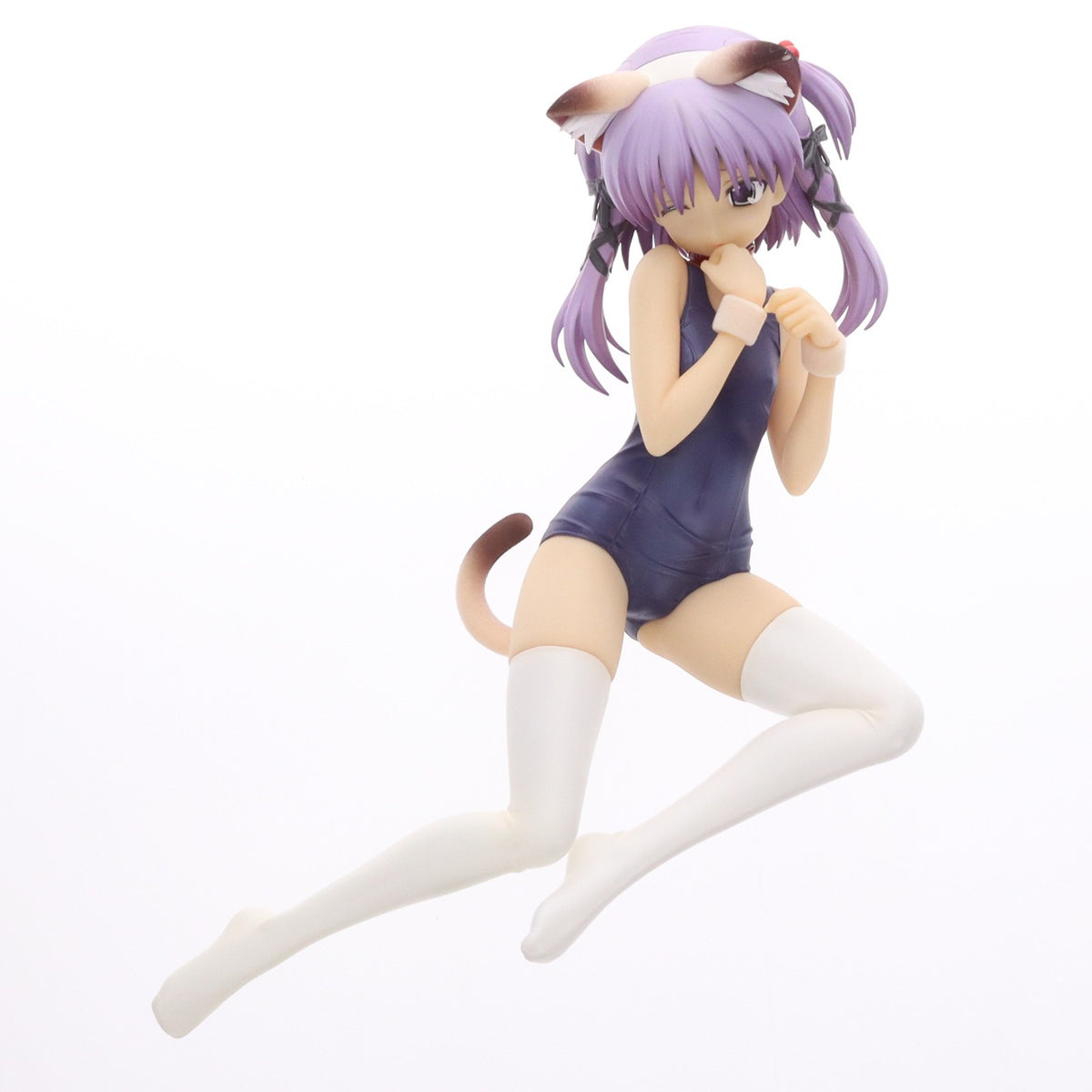 【中古即納】[FIG] コトブキヤショップ限定 4-Leaves 菜々子(ななこ) ～ネコ耳スクール水着ver.～ 黒ネコ版 ToHeart2 AnotherDays(トゥハート2 アナザーデイズ) 1/5 完成品 フィギュア(PP282) コトブキヤ(20081231)