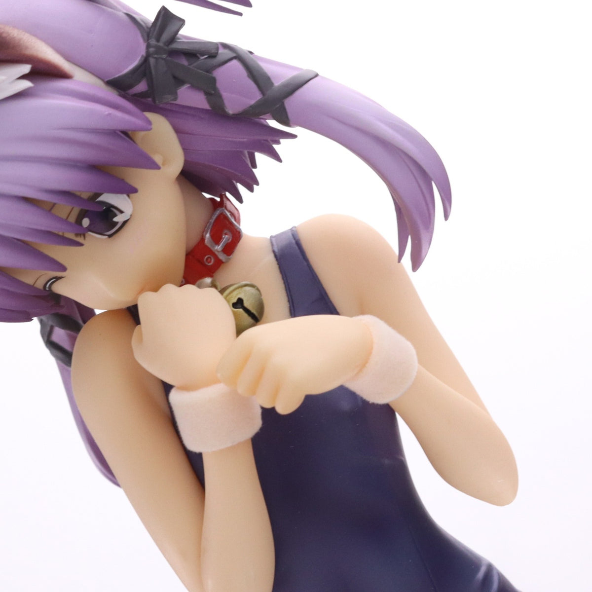 【中古即納】[FIG] コトブキヤショップ限定 4-Leaves 菜々子(ななこ) ～ネコ耳スクール水着ver.～ 黒ネコ版 ToHeart2 AnotherDays(トゥハート2 アナザーデイズ) 1/5 完成品 フィギュア(PP282) コトブキヤ(20081231)