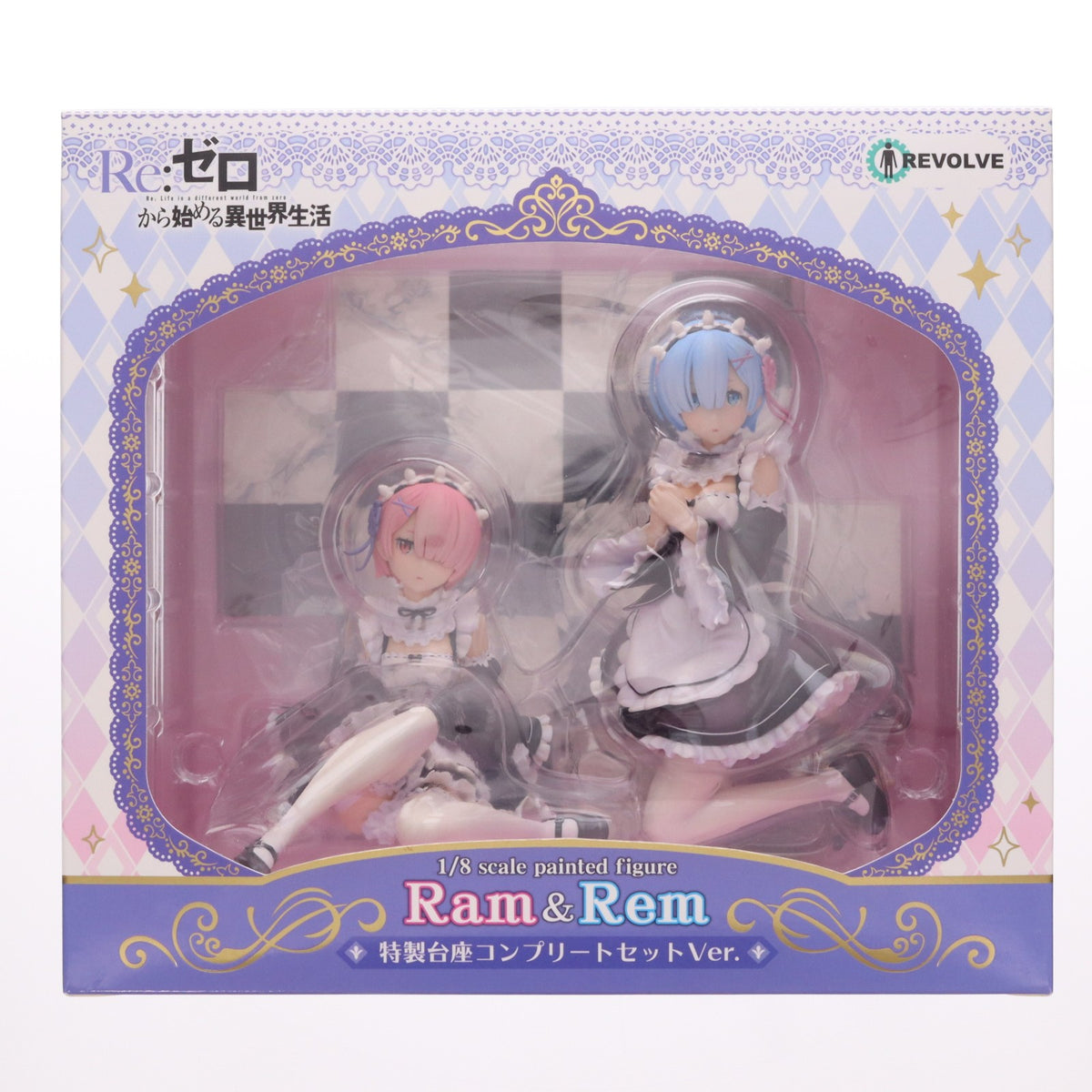 【中古即納】[FIG] ラム&レム 特製台座コンプリートセットVer. Re:ゼロから始める異世界生活 1/8 完成品 フィギュア 一部オンラインショップ限定 リボルブ(20180331)