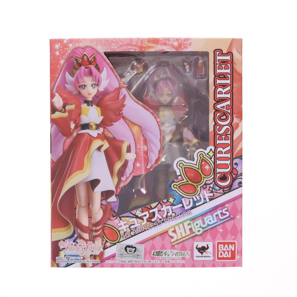 【中古即納】[FIG] 魂ウェブ商店限定 S.H.Figuarts(フィギュアーツ) キュアスカーレット Go!プリンセスプリキュア 完成品 可動フィギュア バンダイ(20180131)