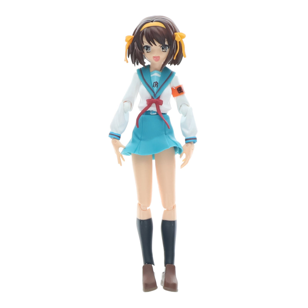 【中古即納】[FIG] figma(フィグマ) 002 涼宮ハルヒ(すずみやはるひ) 制服ver. 涼宮ハルヒの憂鬱 完成品 可動フィギュア マックスファクトリー(20080430)