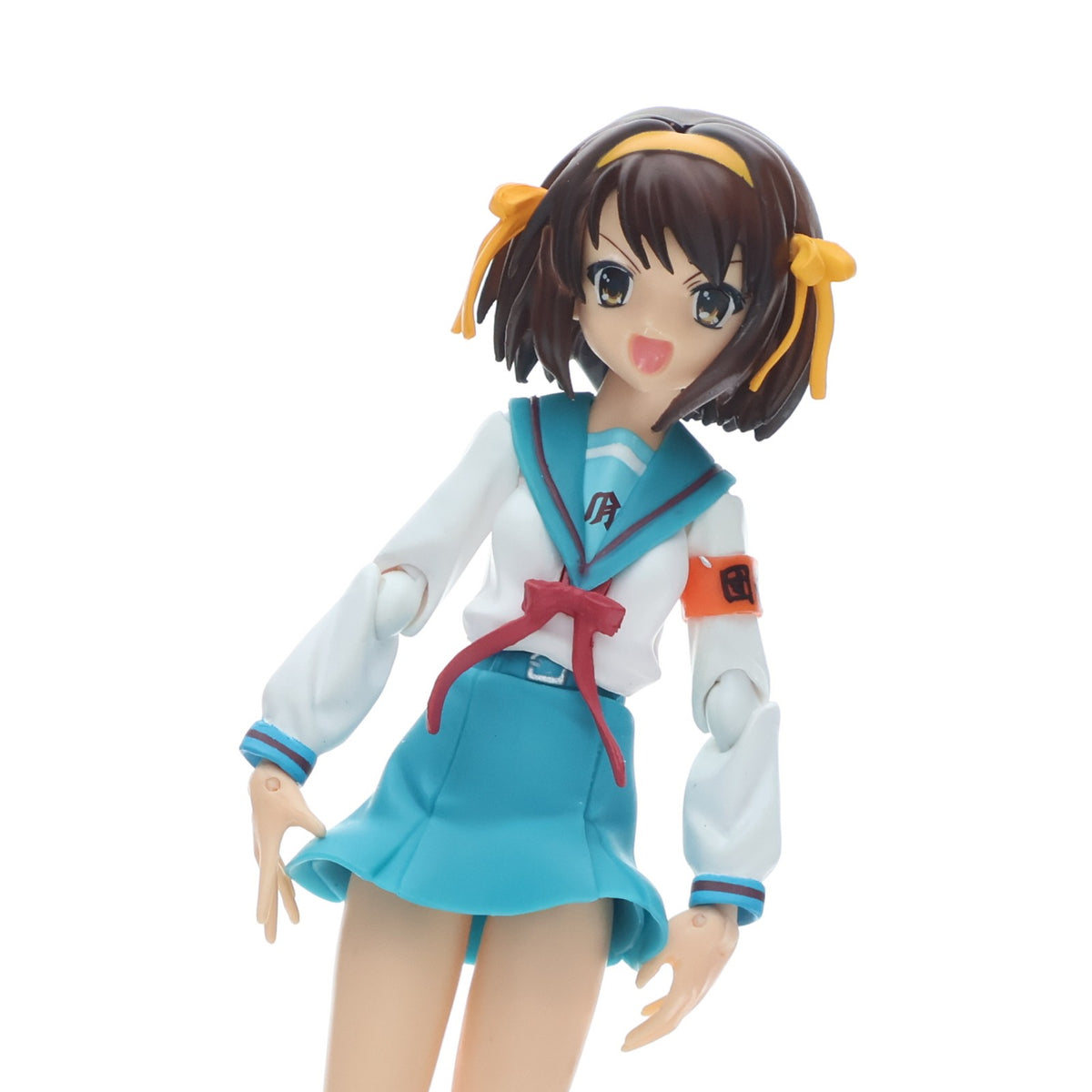 【中古即納】[FIG] figma(フィグマ) 002 涼宮ハルヒ(すずみやはるひ) 制服ver. 涼宮ハルヒの憂鬱 完成品 可動フィギュア マックスファクトリー(20080430)
