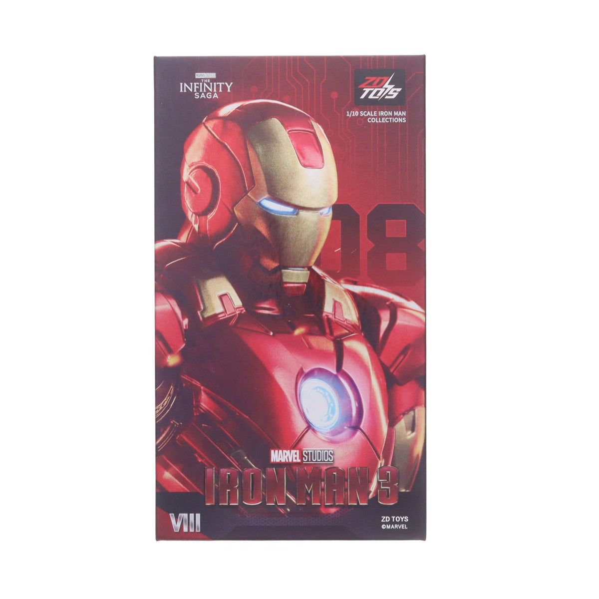 【中古即納】[FIG] Infinity Action Xシリーズ アイアンマン MK8 アイアンマン3 完成品 可動フィギュア ZD Toys(Zhong Dong Toys)(20260919)