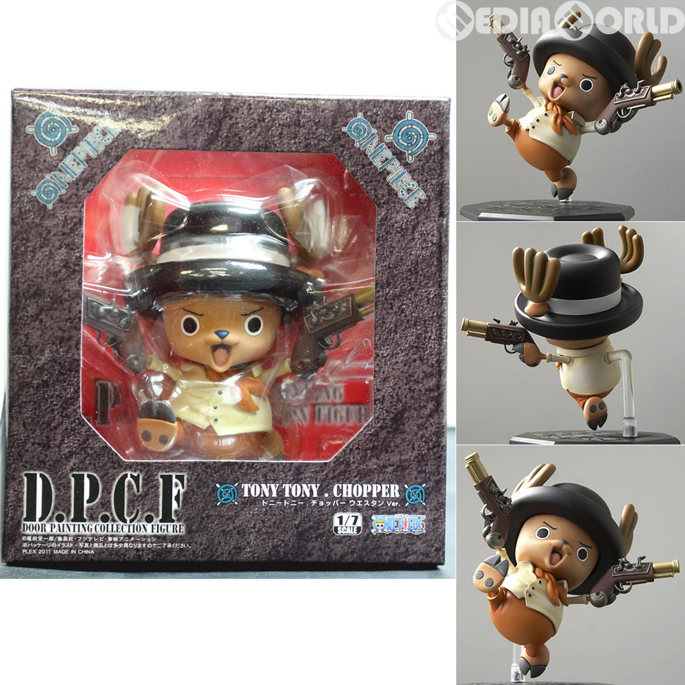 【中古即納】[FIG] DOOR PAINTING COLLECTION FIGURE トニートニー・チョッパー ウエスタンVer. ONE PIECE(ワンピース) 1/7 完成品 フィギュア プレックス(20111130)