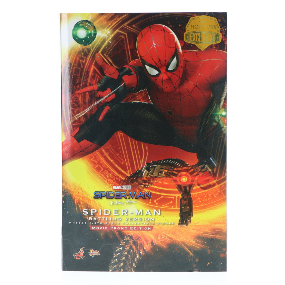 【中古即納】[FIG] トイサピエンス限定 ムービー・マスターピース スパイダーマン(バトル版)[プロモ・エディション] スパイダーマン:ノー・ウェイ・ホーム 1/6 完成品 可動フィギュア(MMS625) ホットトイズ(20230630)