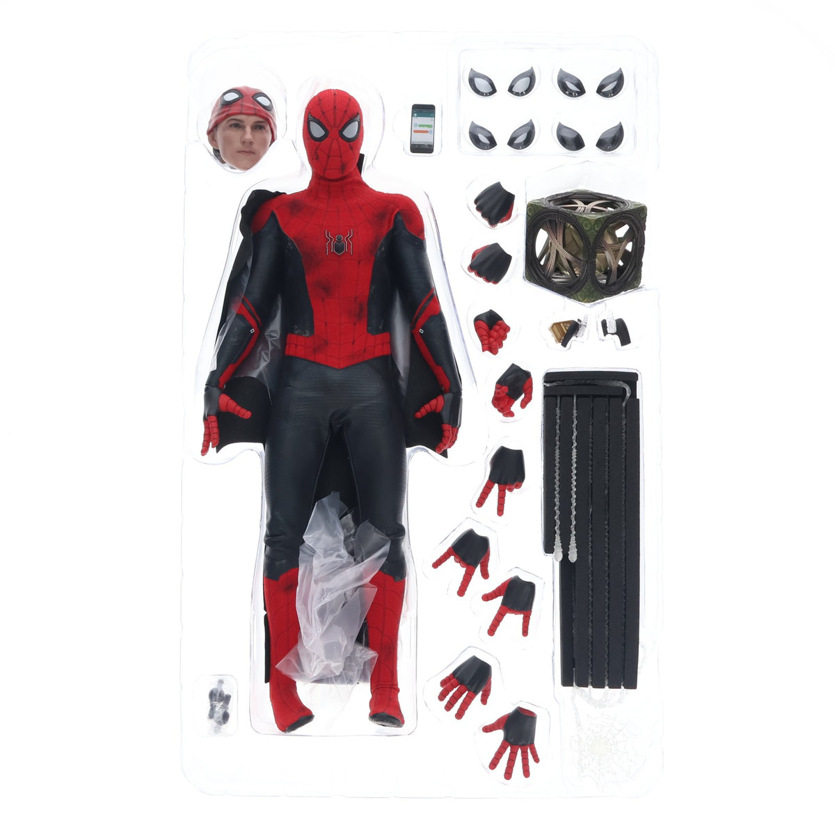 【中古即納】[FIG] トイサピエンス限定 ムービー・マスターピース スパイダーマン(バトル版)[プロモ・エディション] スパイダーマン:ノー・ウェイ・ホーム 1/6 完成品 可動フィギュア(MMS625) ホットトイズ(20230630)