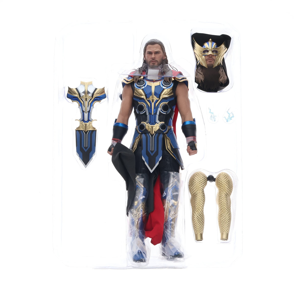 【中古即納】[FIG] トイサピエンス限定 ムービー・マスターピース ソー[ボーナスアクセサリー付き] ソー:ラブ&サンダー 1/6 完成品 可動フィギュア(MM#656) ホットトイズ(20240531)
