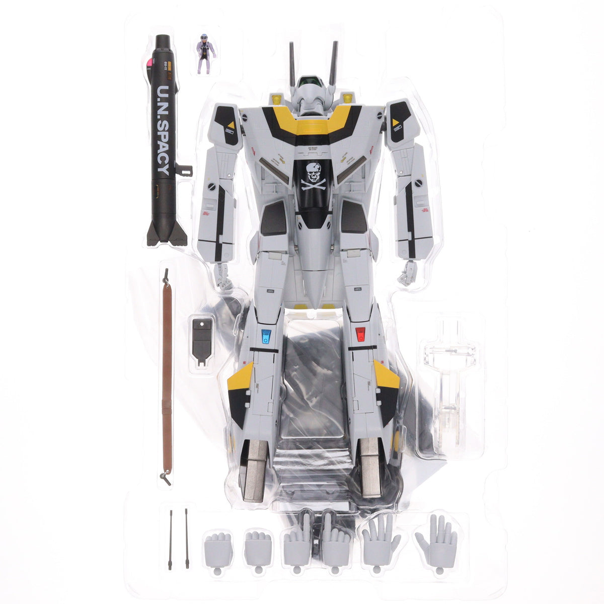 【中古即納】[FIG] 魂ウェブ商店限定 DX超合金 VF-1S アーマードバルキリー(ロイ・フォッカースペシャル) 超時空要塞マクロス 完成品 可動フィギュア バンダイスピリッツ(20251113)