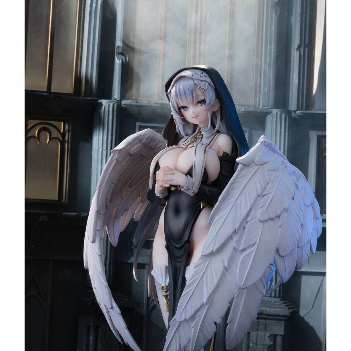 【中古即納】[FIG] 差し替え用表情パーツ付属 天使修道女 聖羽 通常版 1/6 完成品 フィギュア KAWA DESIGN(20260430)