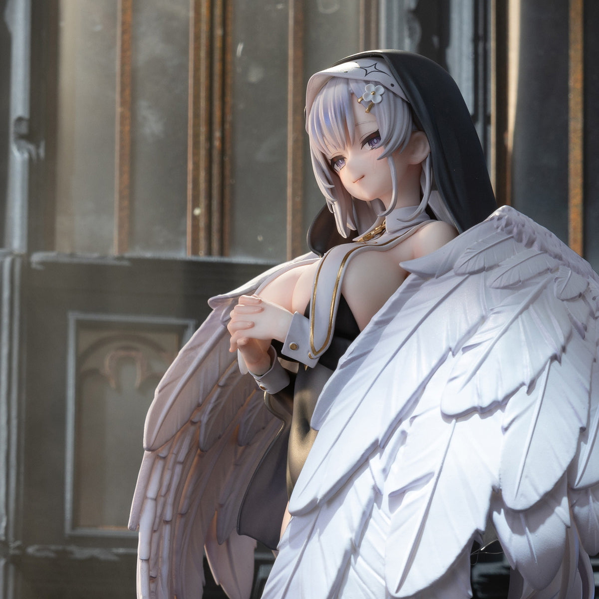 【中古即納】[FIG] 差し替え用表情パーツ付属 天使修道女 聖羽 通常版 1/6 完成品 フィギュア KAWA DESIGN(20260430)