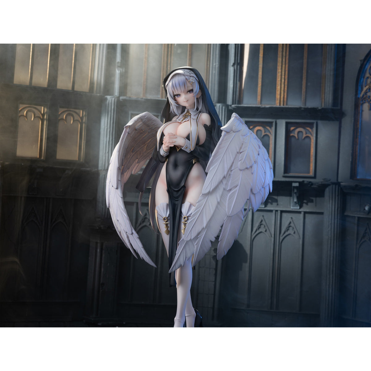 【中古即納】[FIG] 差し替え用表情パーツ付属 天使修道女 聖羽 通常版 1/6 完成品 フィギュア KAWA DESIGN(20260430)