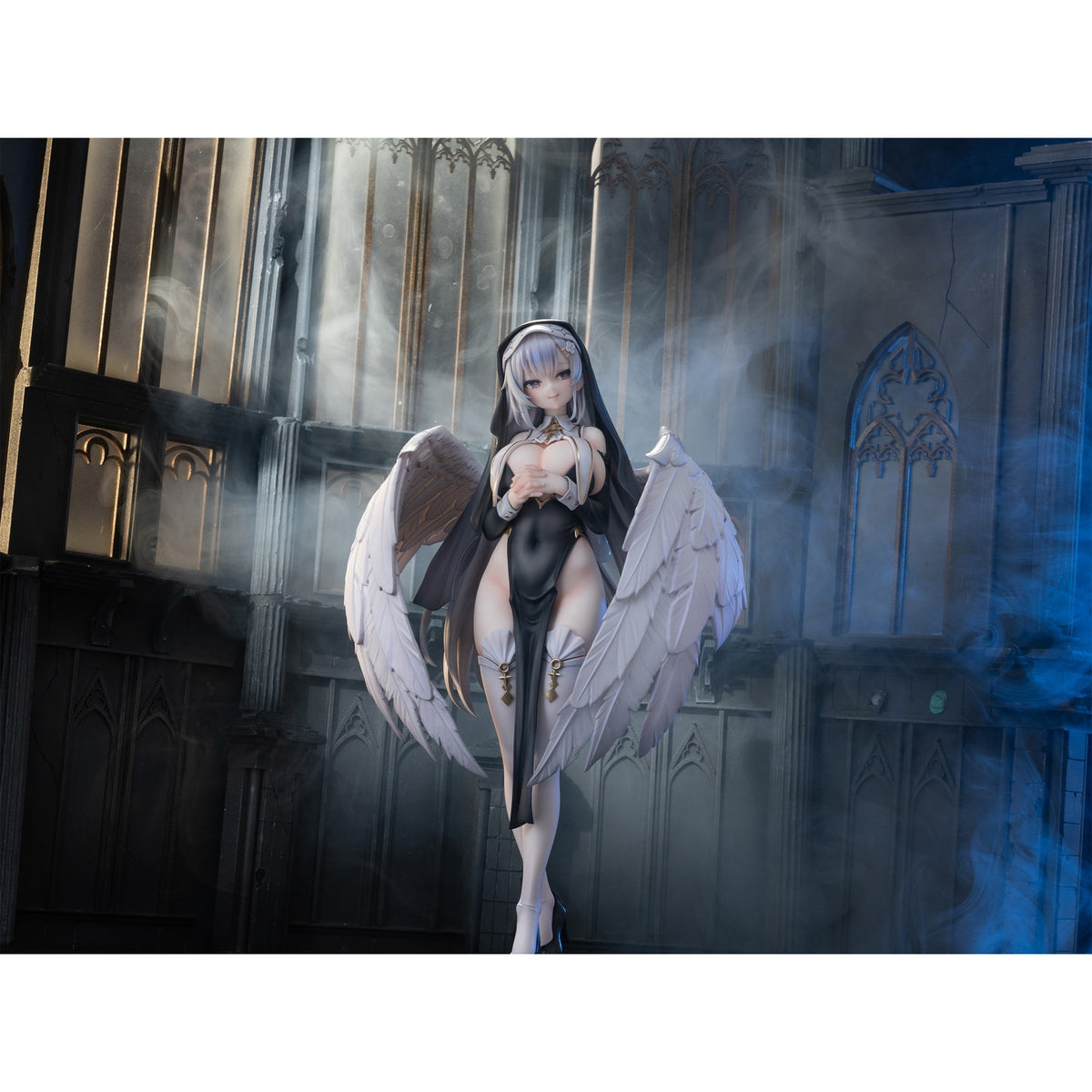 【中古即納】[FIG] 差し替え用表情パーツ付属 天使修道女 聖羽 通常版 1/6 完成品 フィギュア KAWA DESIGN(20260430)