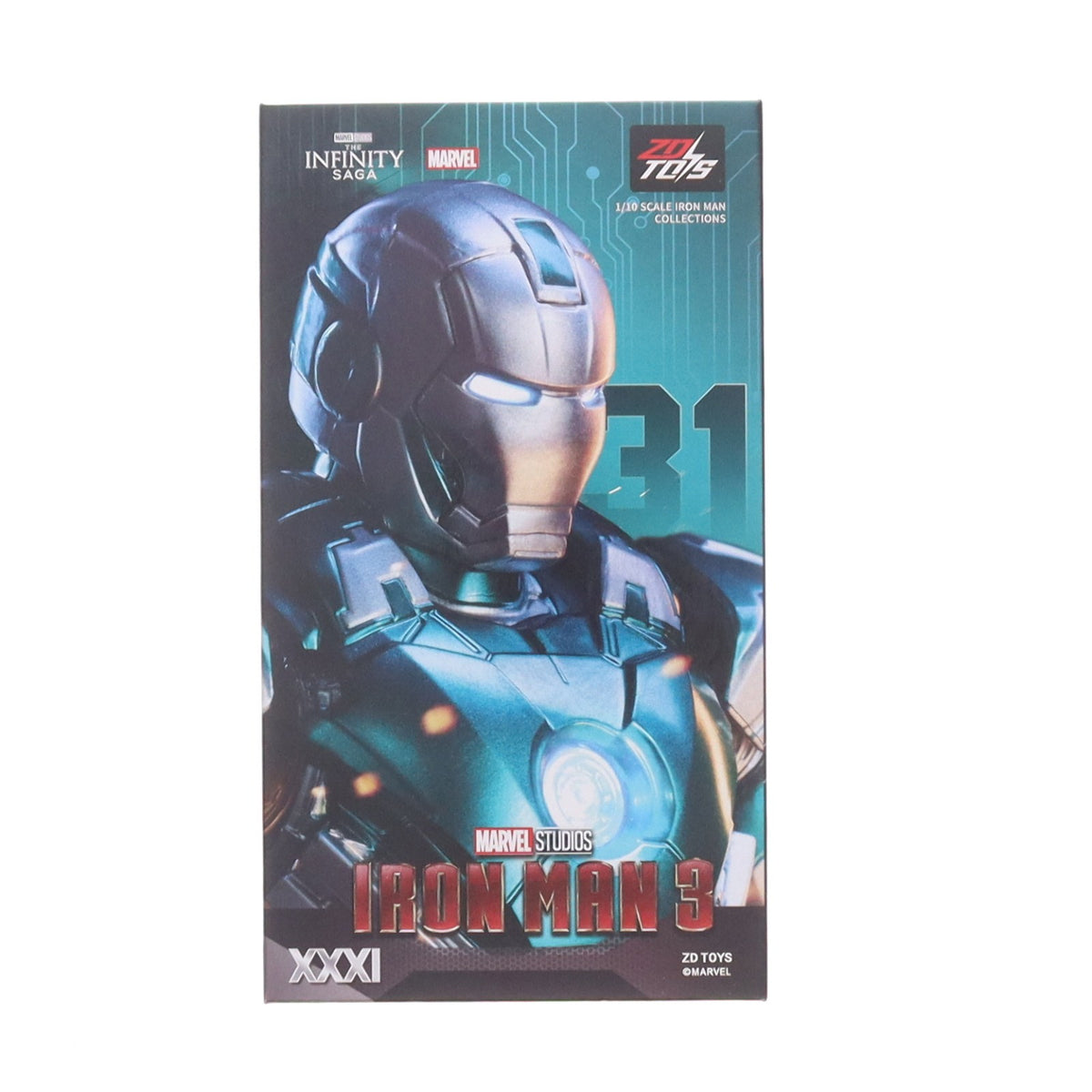 【中古即納】[FIG] Infinity Action Xシリーズ アイアンマン MK31 アイアンマン3 完成品 可動フィギュア ZD Toys(Zhong Dong Toys)(20260919)