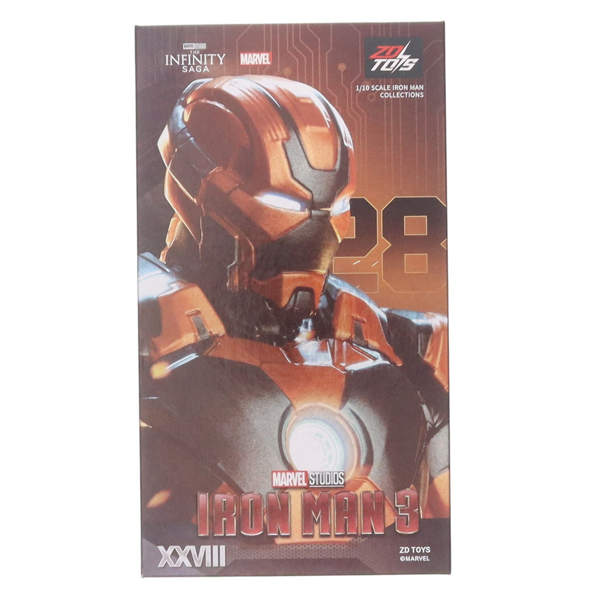 【中古即納】[FIG] Infinity Action Xシリーズ アイアンマン MK28 アイアンマン3 完成品 可動フィギュア ZD Toys(Zhong Dong Toys)(20260731)