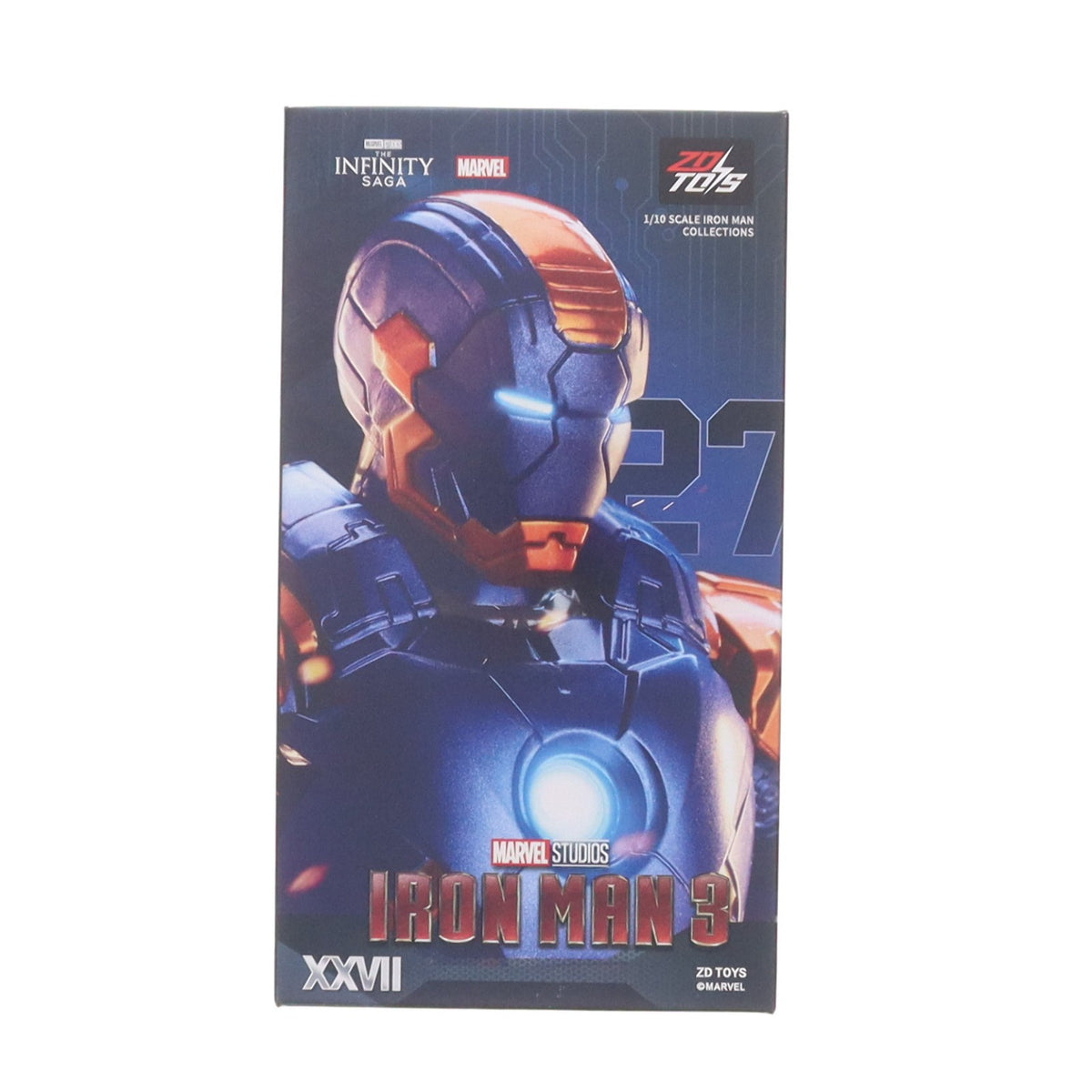 【中古即納】[FIG] Infinity Action Xシリーズ アイアンマン MK27 アイアンマン3 完成品 可動フィギュア ZD Toys(Zhong Dong Toys)(20260919)